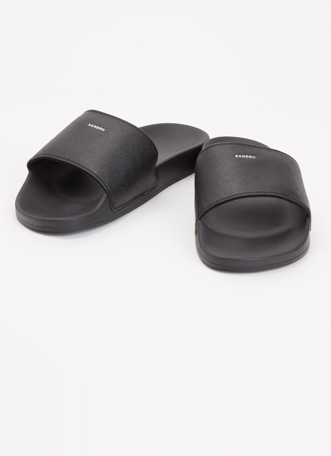 Sandro Slipper met logo - detail 3 zwart