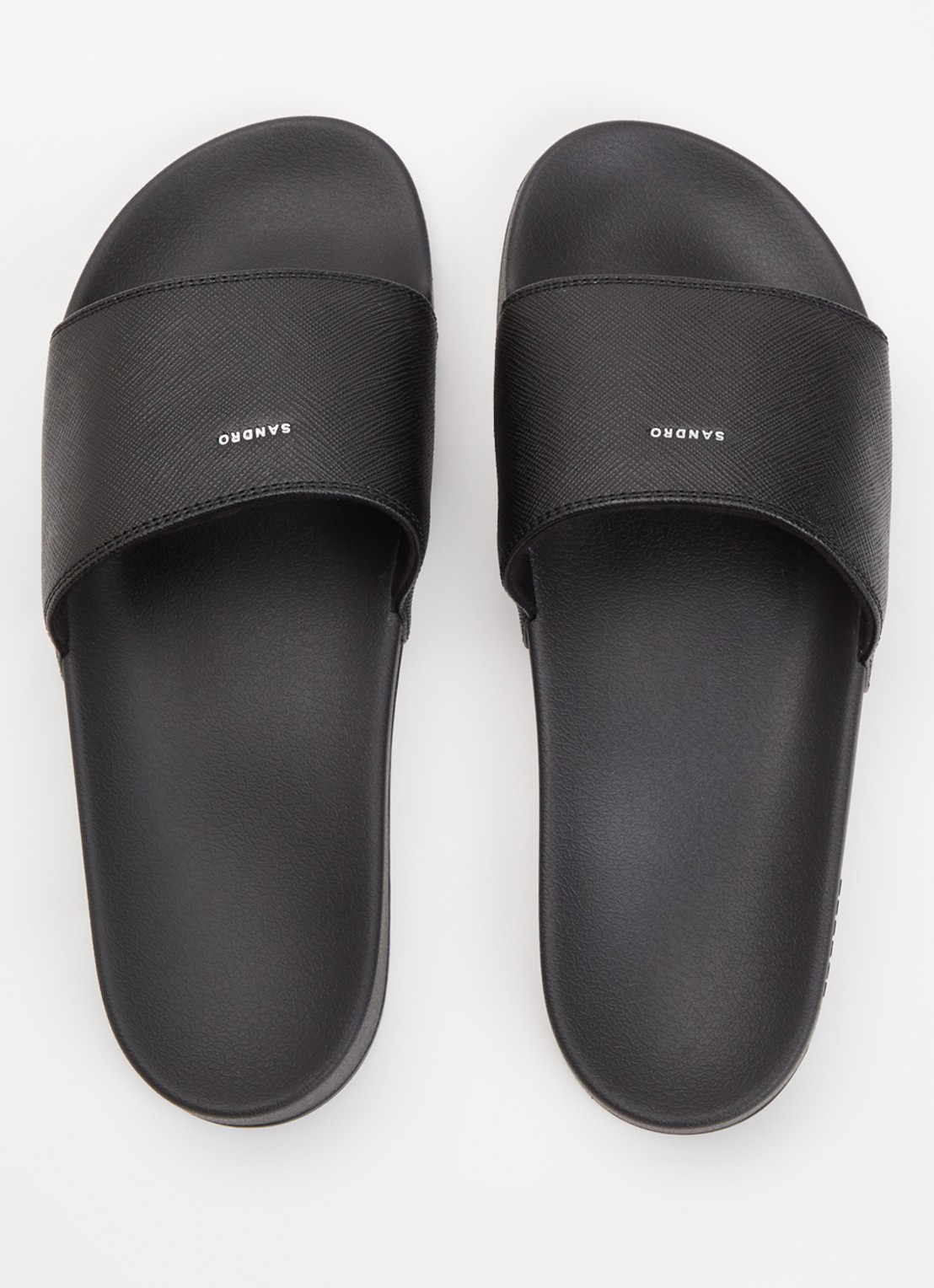 Sandro Slipper met logo - detail 4 zwart