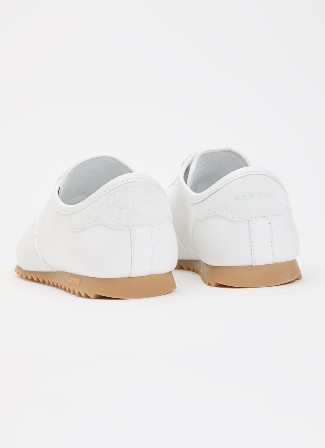 Sandro Sneaker van leer - achterkant wit
