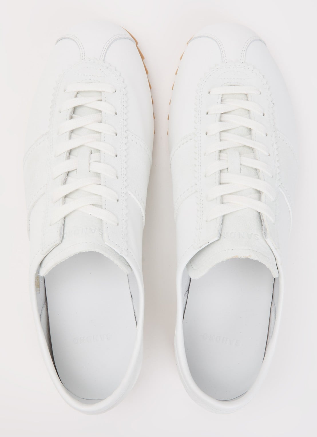 Sandro Sneaker van leer - detail 3 wit