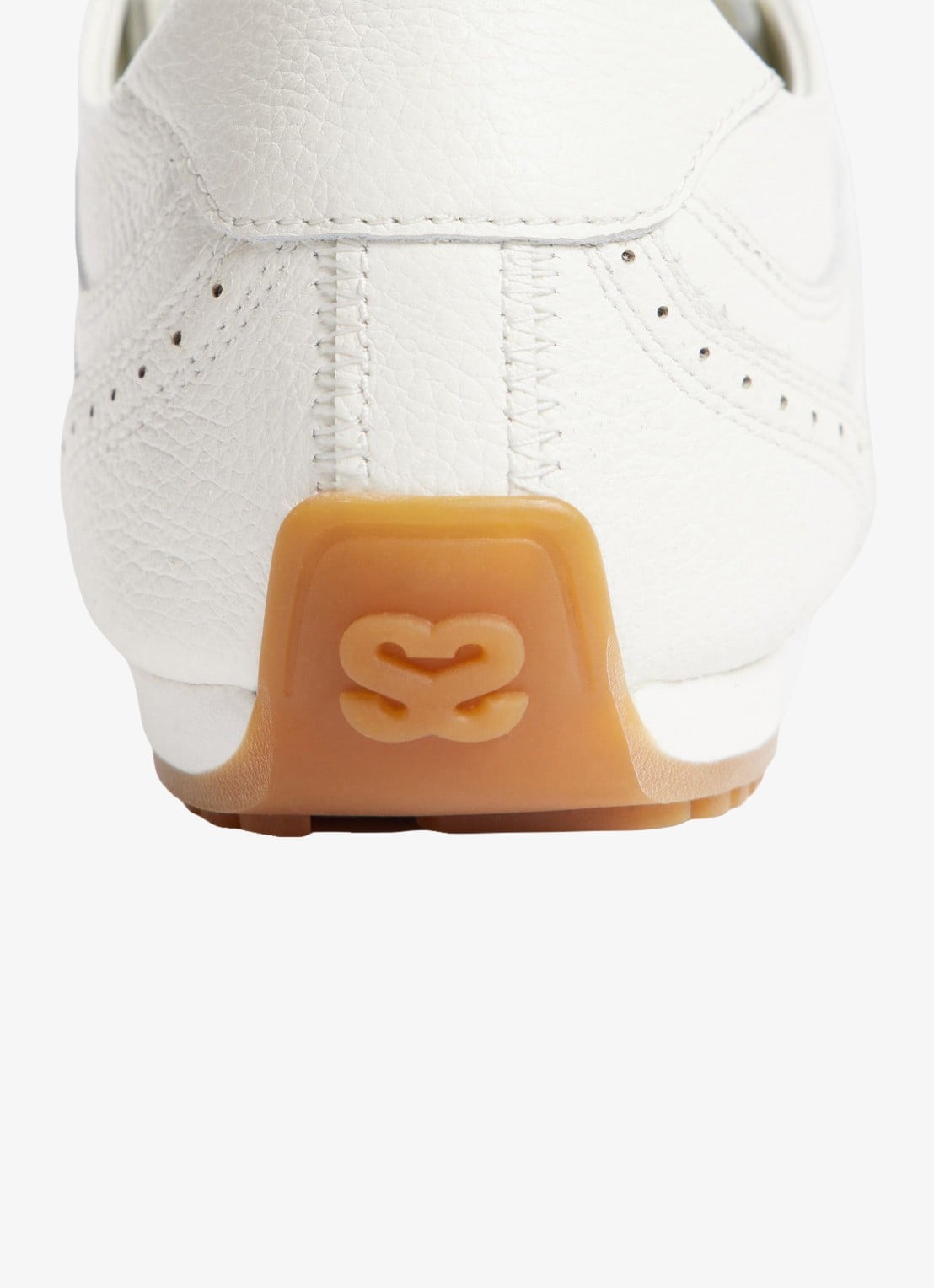 Sandro Sneakers van leer met dubbele veters - detail 3 ecru / wit