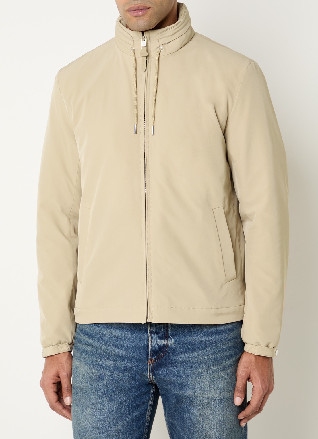 Sandro Softshell jack met opbergbare capuchon en steekzakken - detail 3 camel
