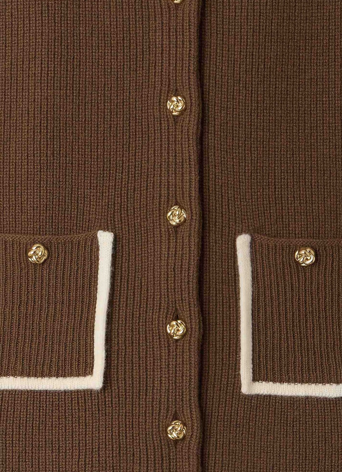 Sandro Spencer met steekzakken - detail 3 taupe / grijs