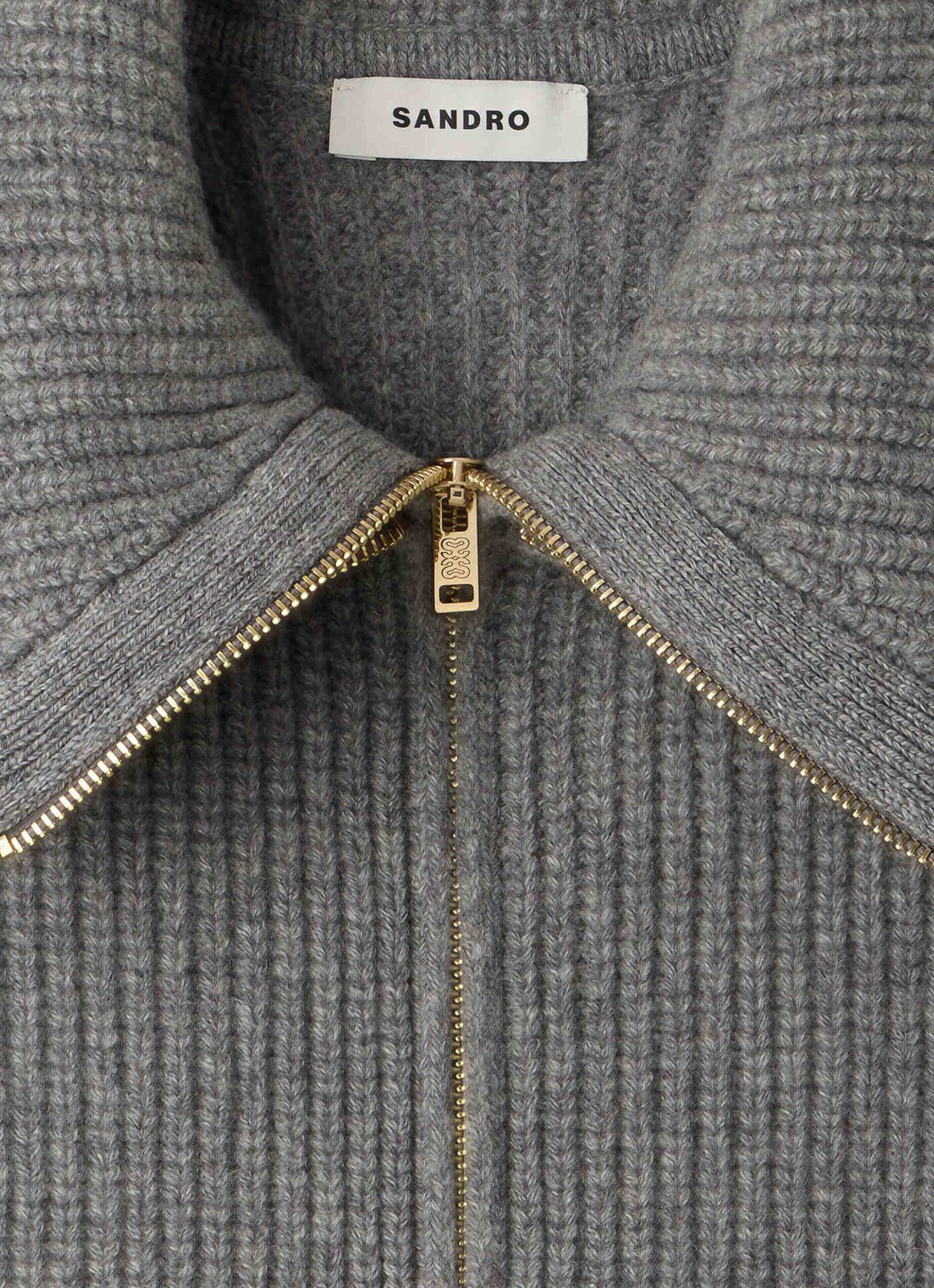 Sandro Spencer van wol - detail 3 grey / grijs