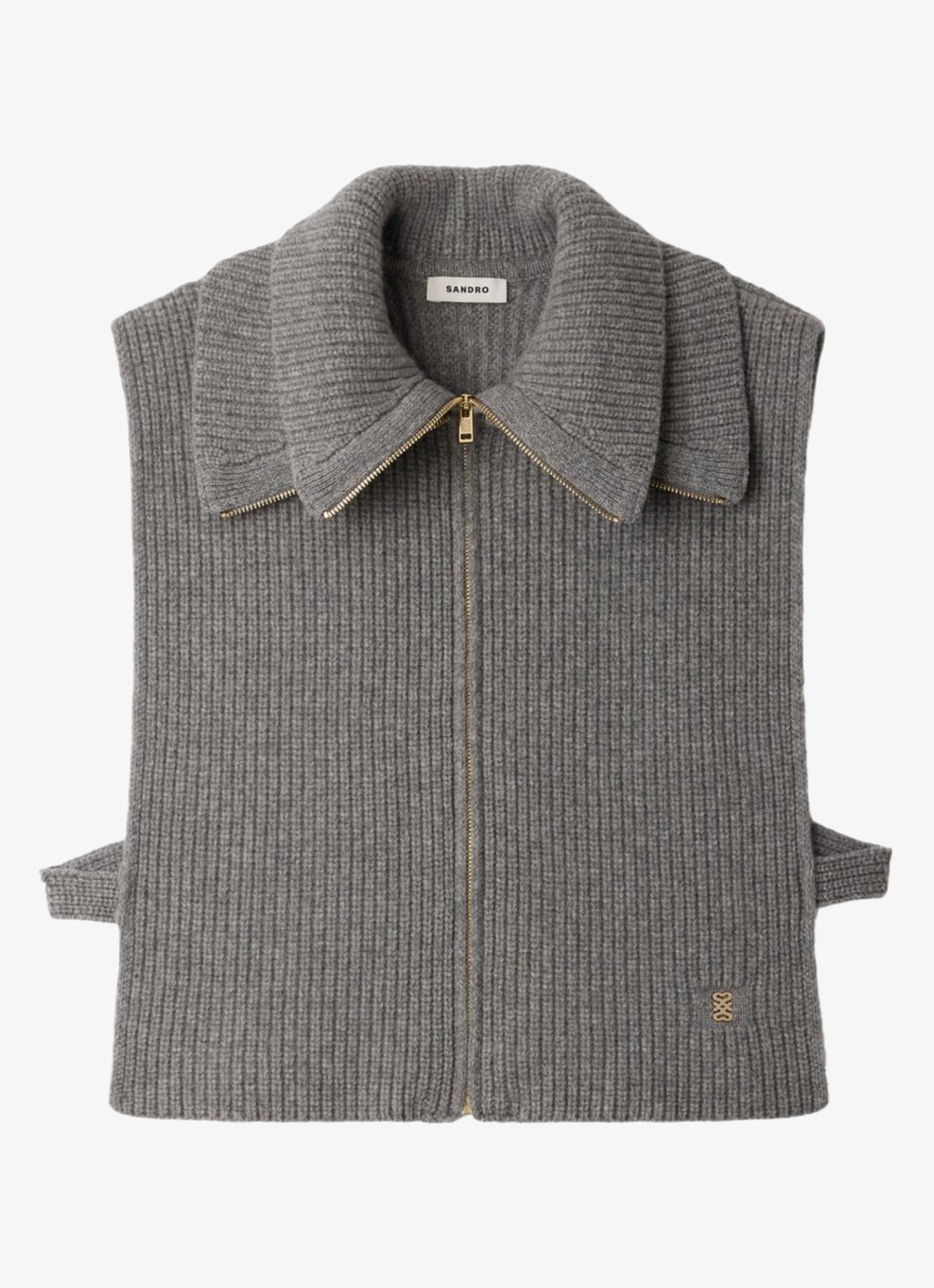 Sandro Spencer van wol - voorkant 4 grey / grijs