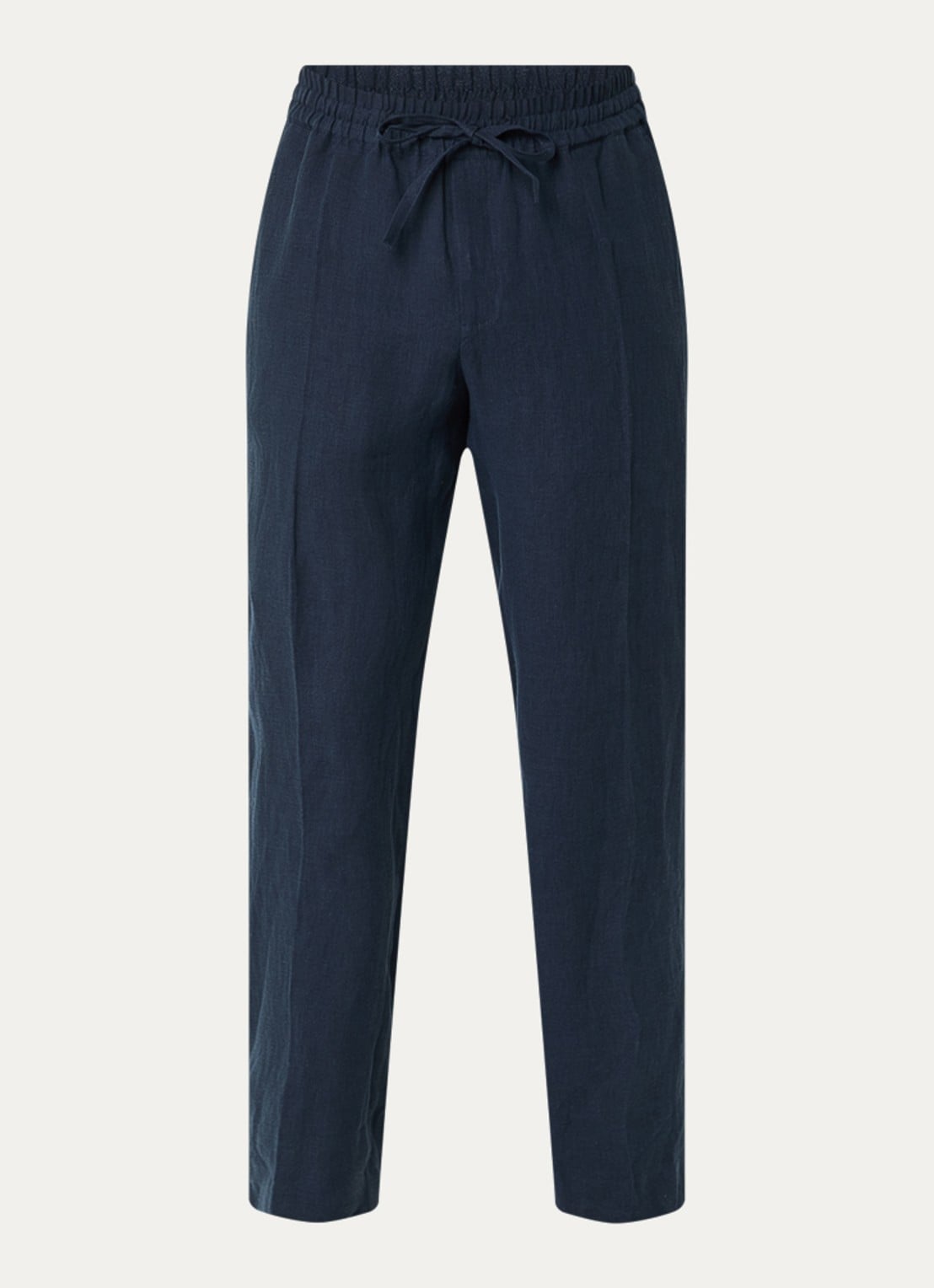 Sandro Straight fit broek met steekzakken - voorkant donkerblauw