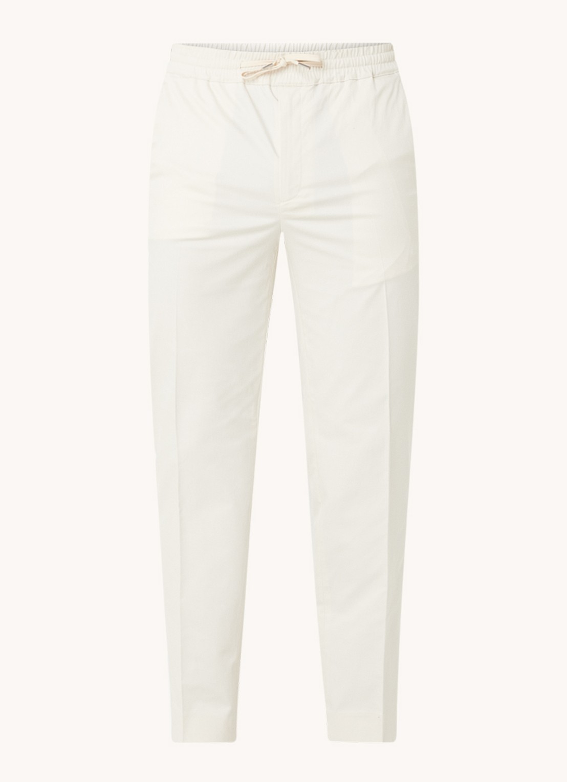 Sandro Straight fit chino  met steekzakken - voorkant 2 creme