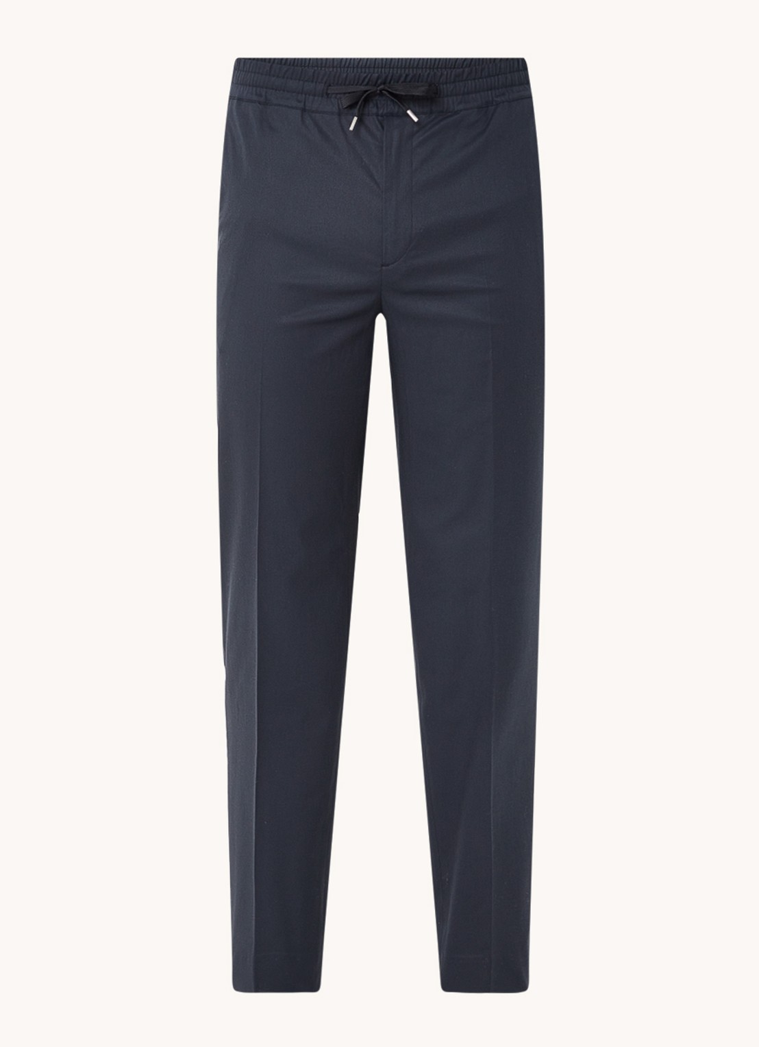 Sandro Straight fit chino  met steekzakken - voorkant 4 donkerblauw