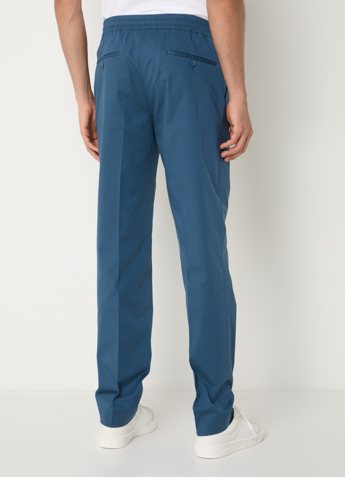 Sandro Straight fit chino  met steekzakken - achterkant 5 petrol