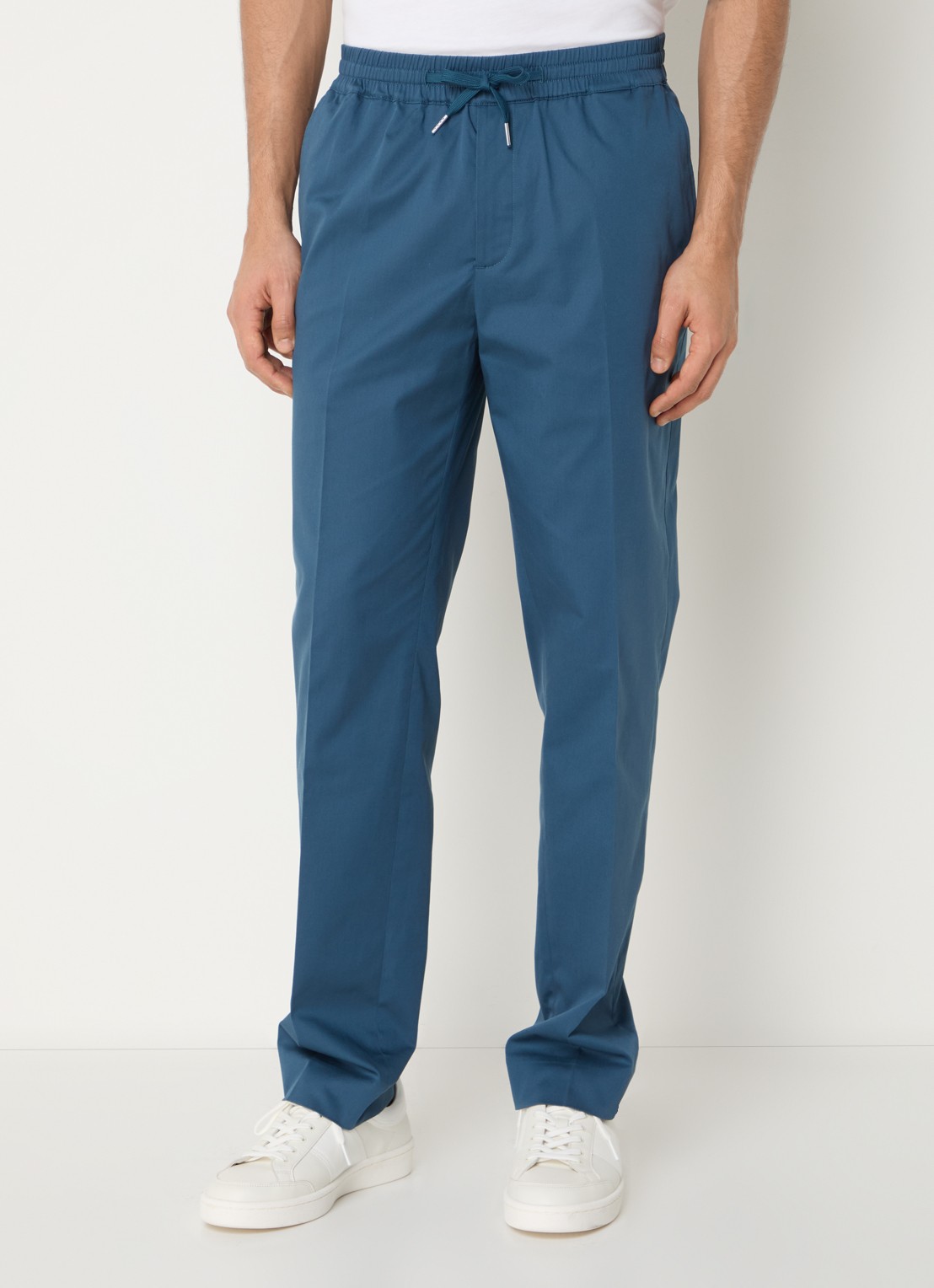 Sandro Straight fit chino  met steekzakken - detail petrol