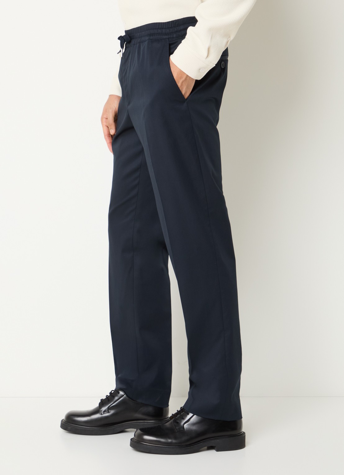 Sandro Straight fit chino  met steekzakken - detail 2 indigo