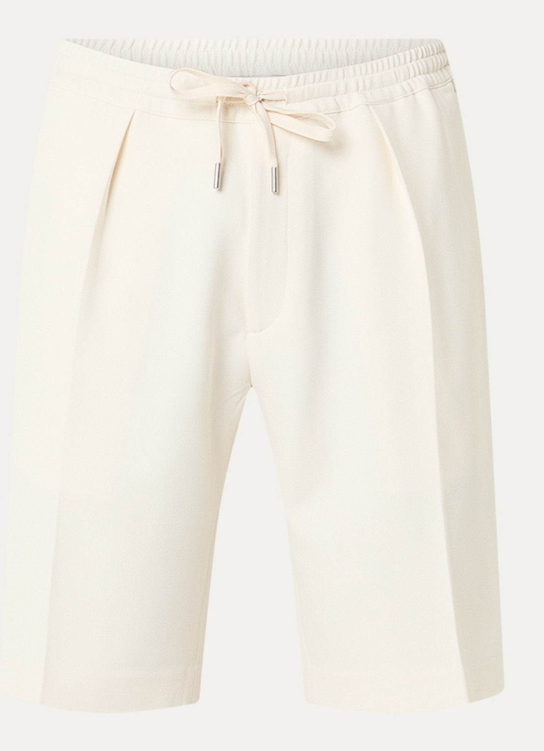 Sandro Straight fit korte broek met steekzakken - voorkant 2 creme