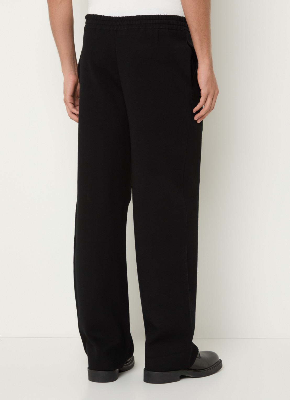 Sandro Straight fit pantalon met steekzakken - achterkant 3 zwart
