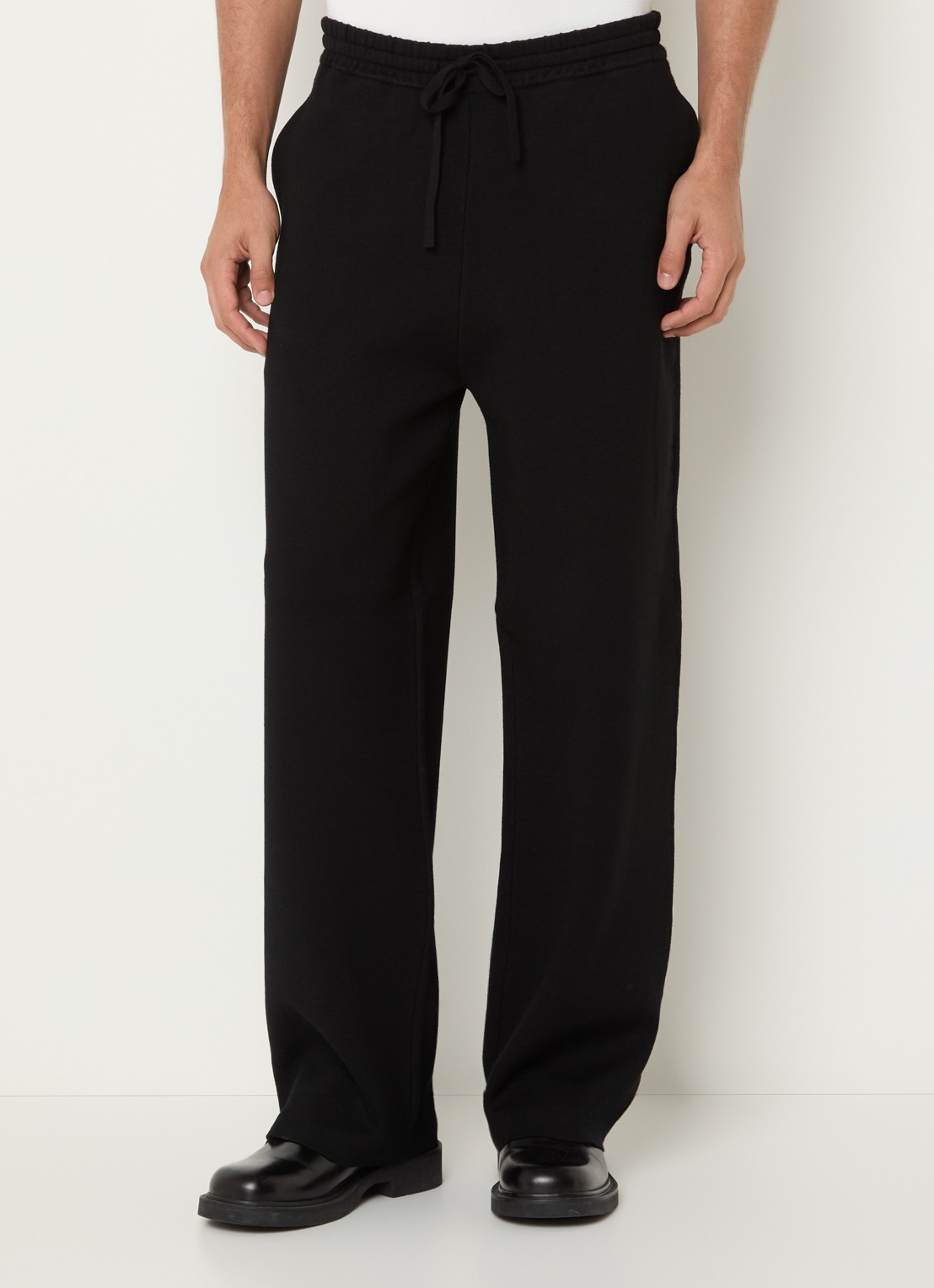Sandro Straight fit pantalon met steekzakken - detail 4 zwart