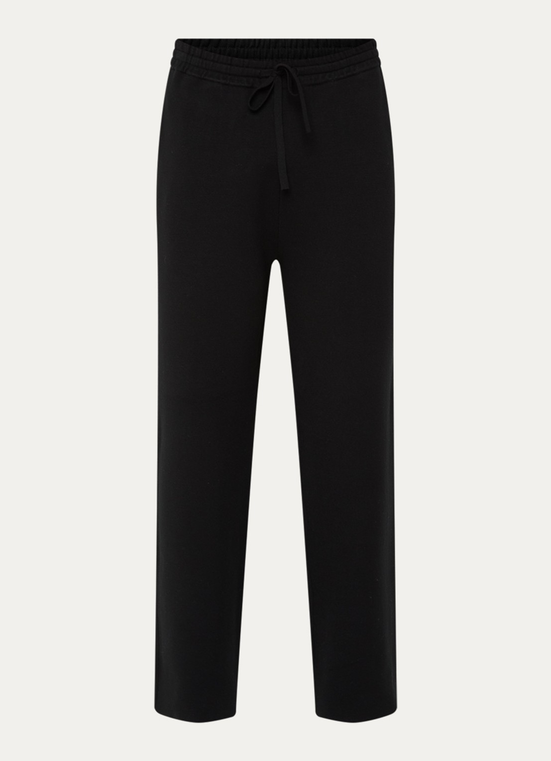 Sandro Straight fit pantalon met steekzakken - voorkant zwart