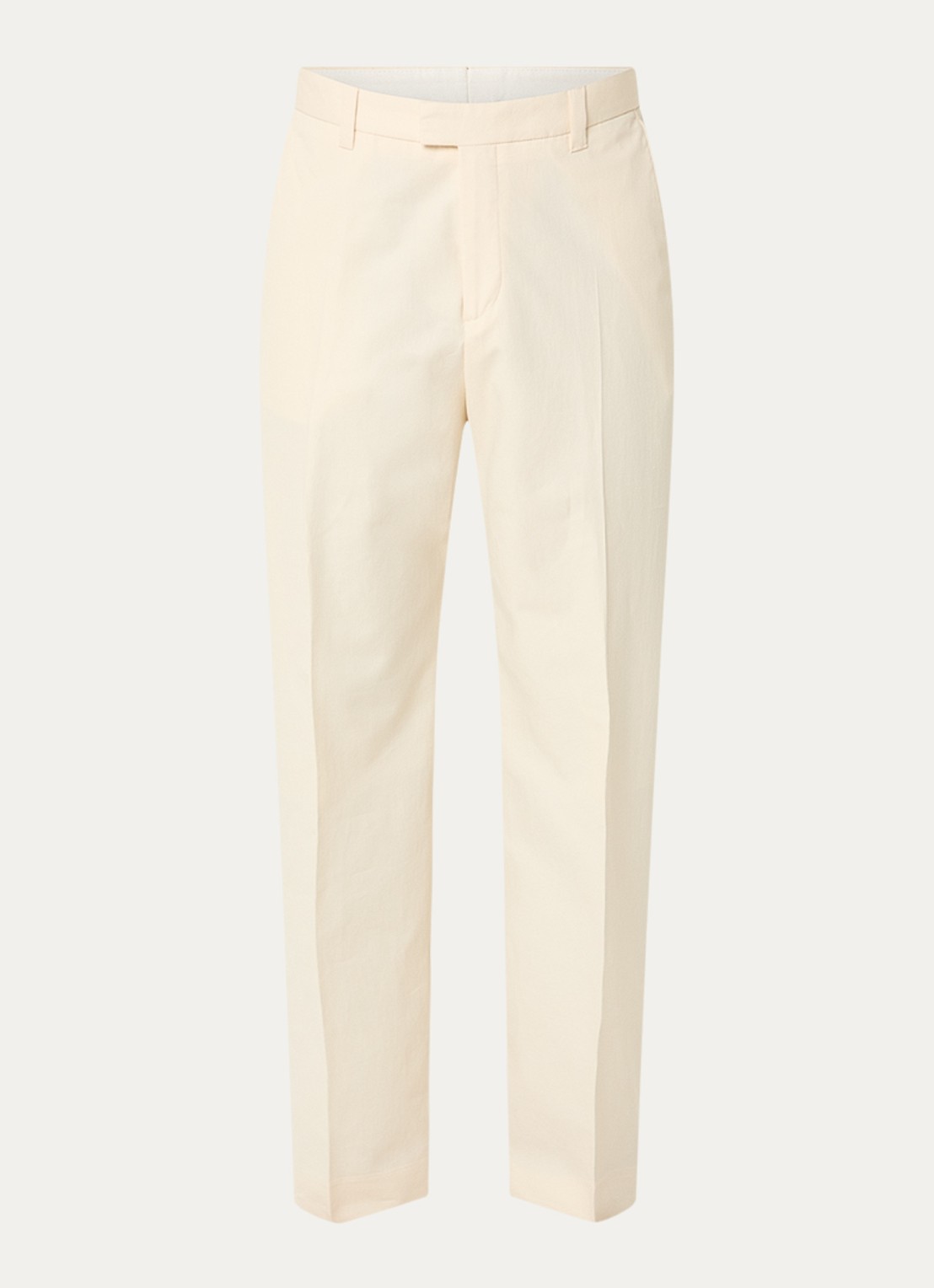 Sandro Straight fit pantalon met steekzakken - voorkant 4 ivoor