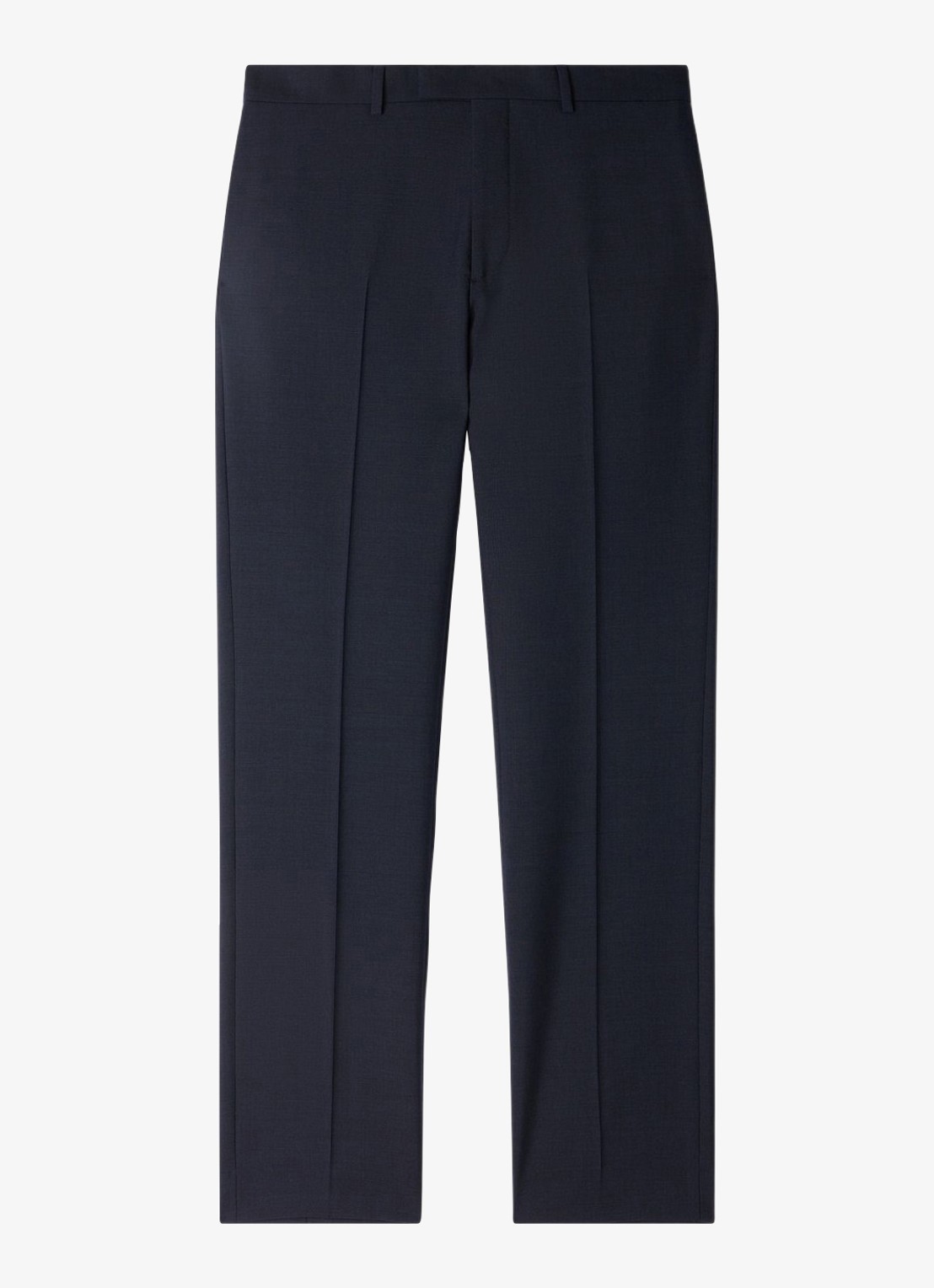 Sandro Straight fit pantalon met steekzakken - voorkant donkerblauw