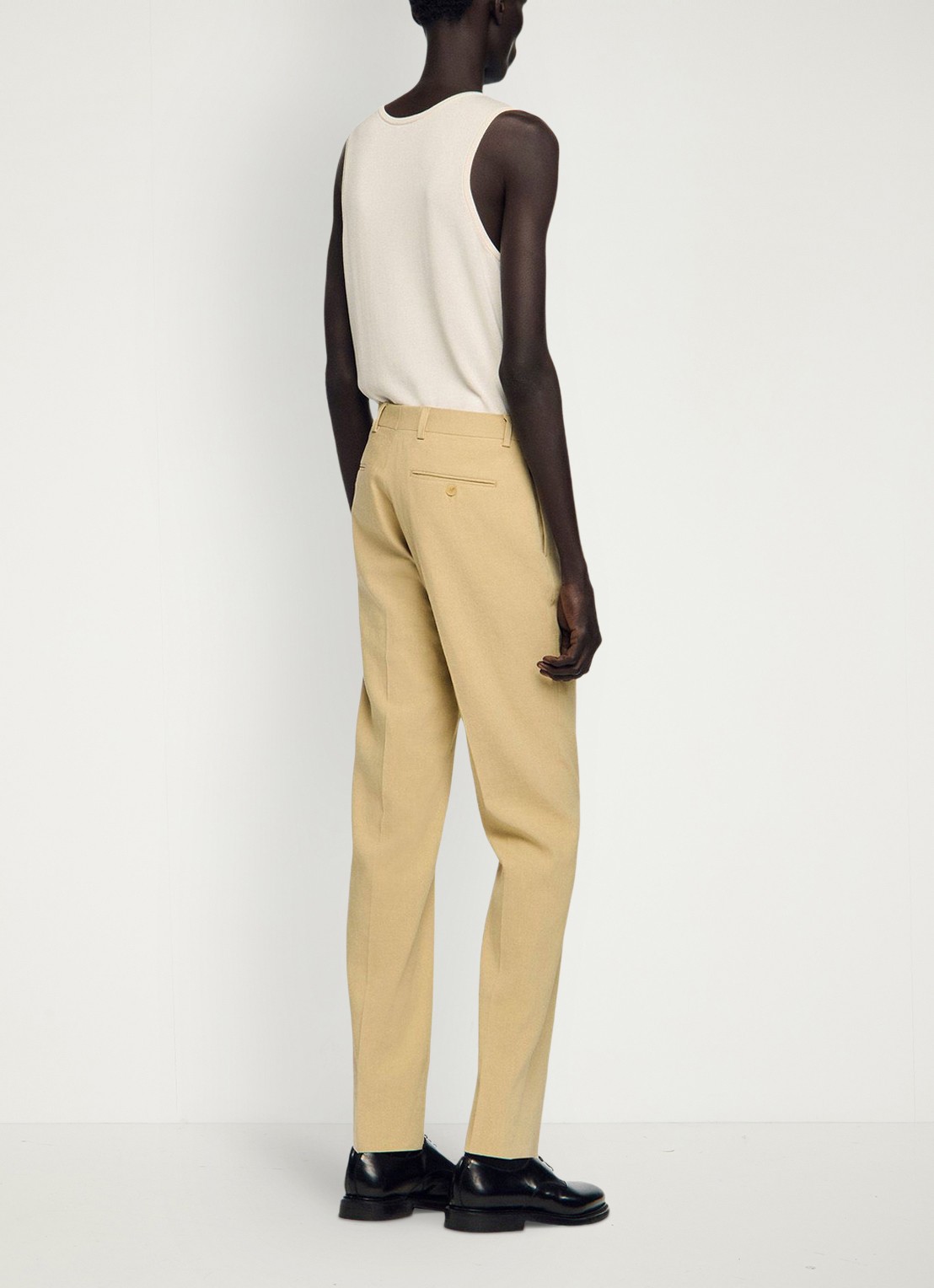 Sandro Straight fit pantalon - achterkant 7 sand / beige