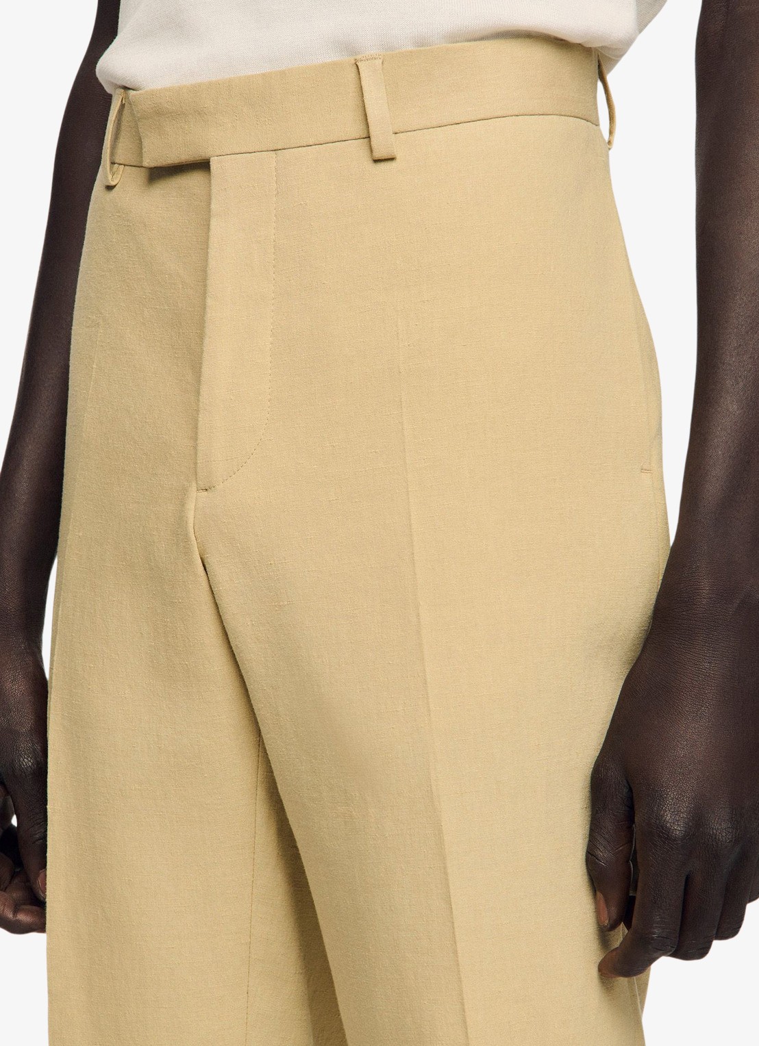 Sandro Straight fit pantalon - detail 5 sand / beige