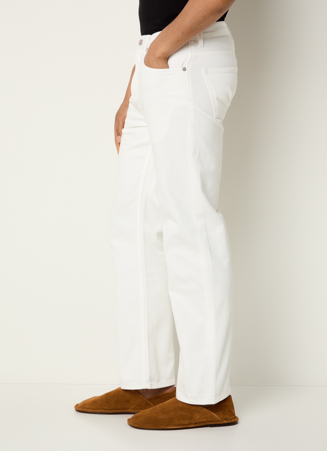 Sandro Straight leg jeans met gekleurde wassing - detail 5 wit