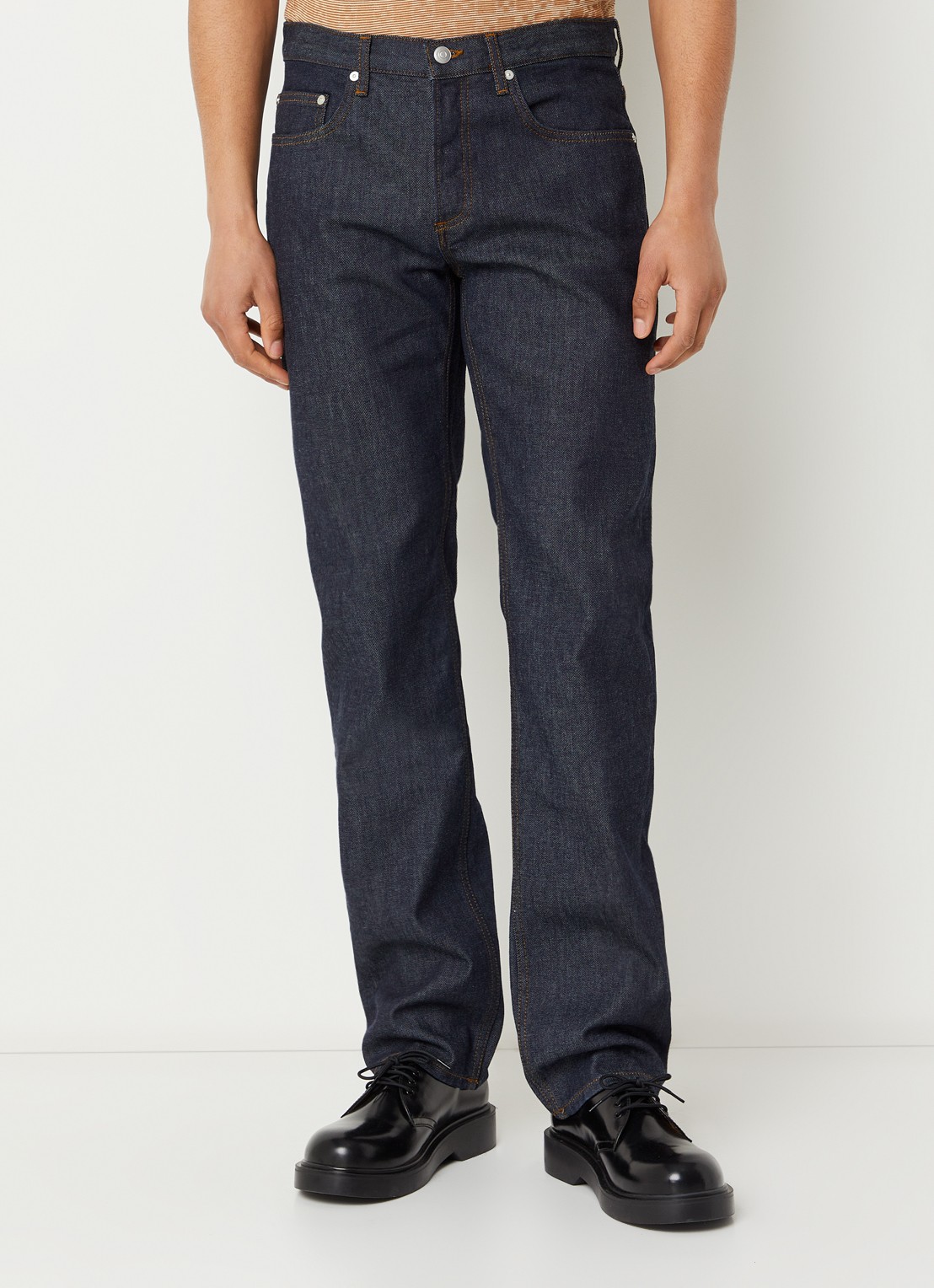 Sandro Straight leg jeans met steekzakken - detail indigo
