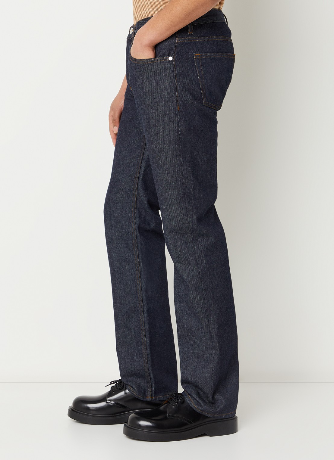 Sandro Straight leg jeans met steekzakken - detail 2 indigo