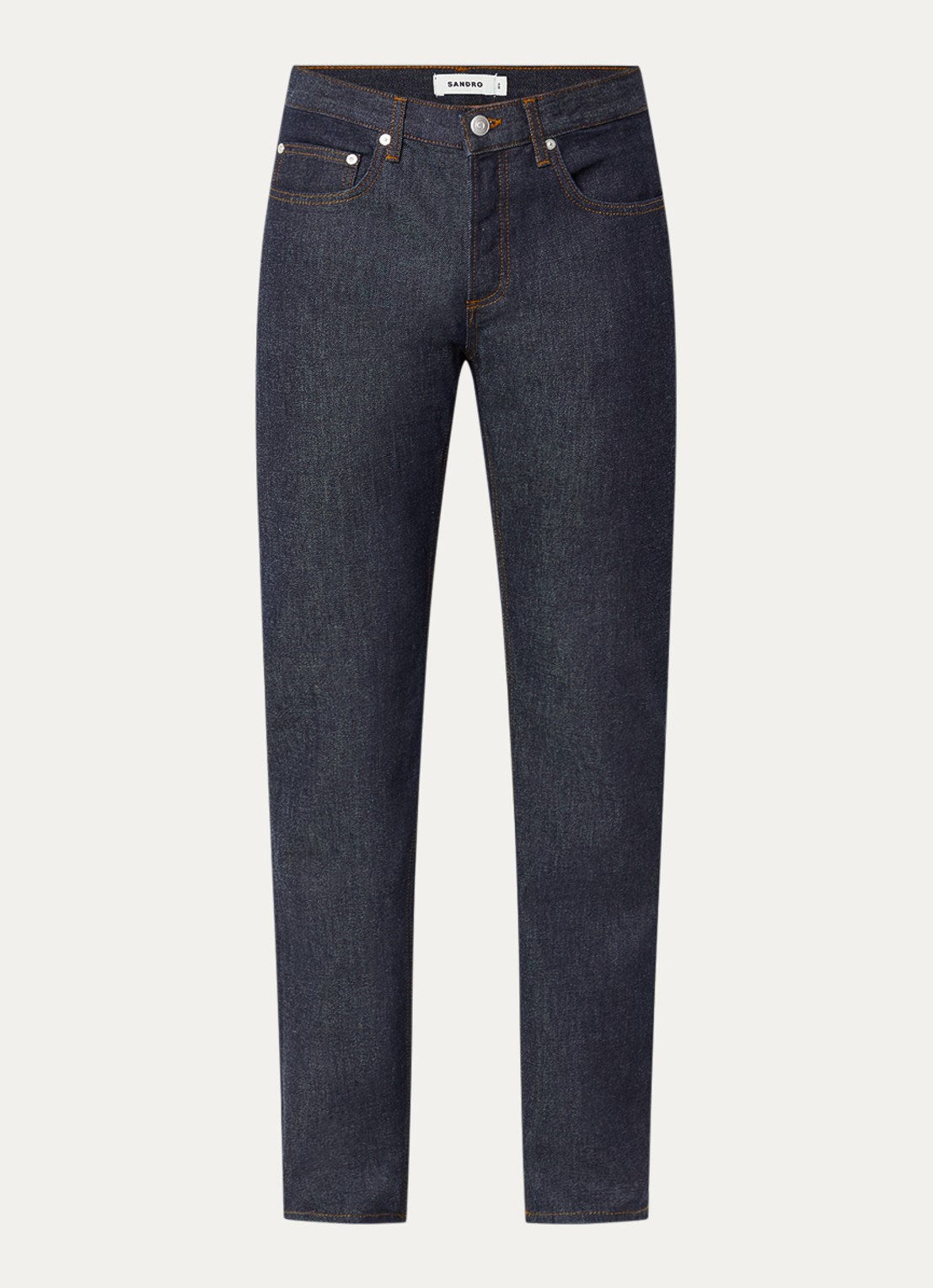 Sandro Straight leg jeans met steekzakken - voorkant 4 indigo