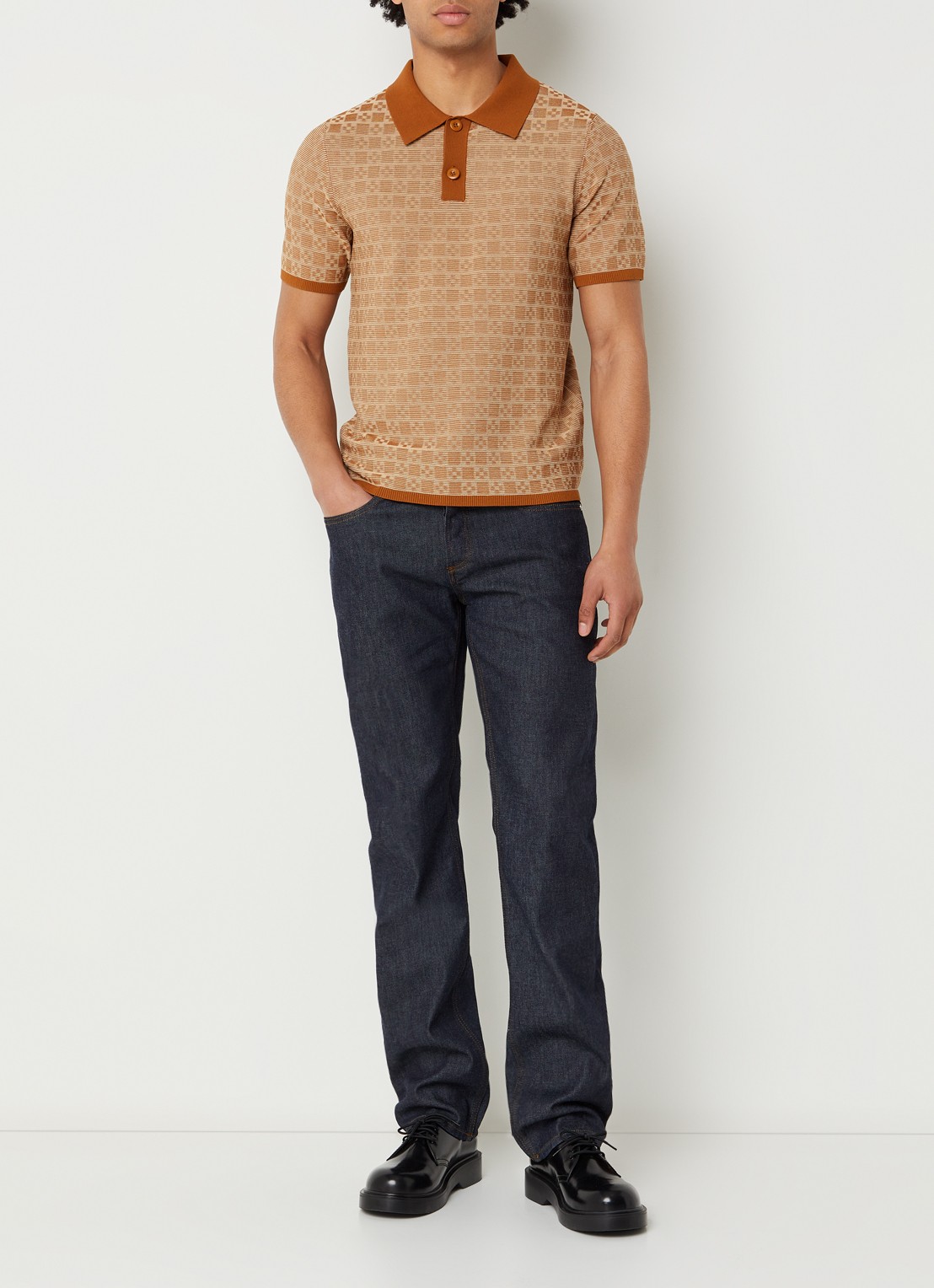 Sandro Straight leg jeans met steekzakken - voorkant 5 indigo