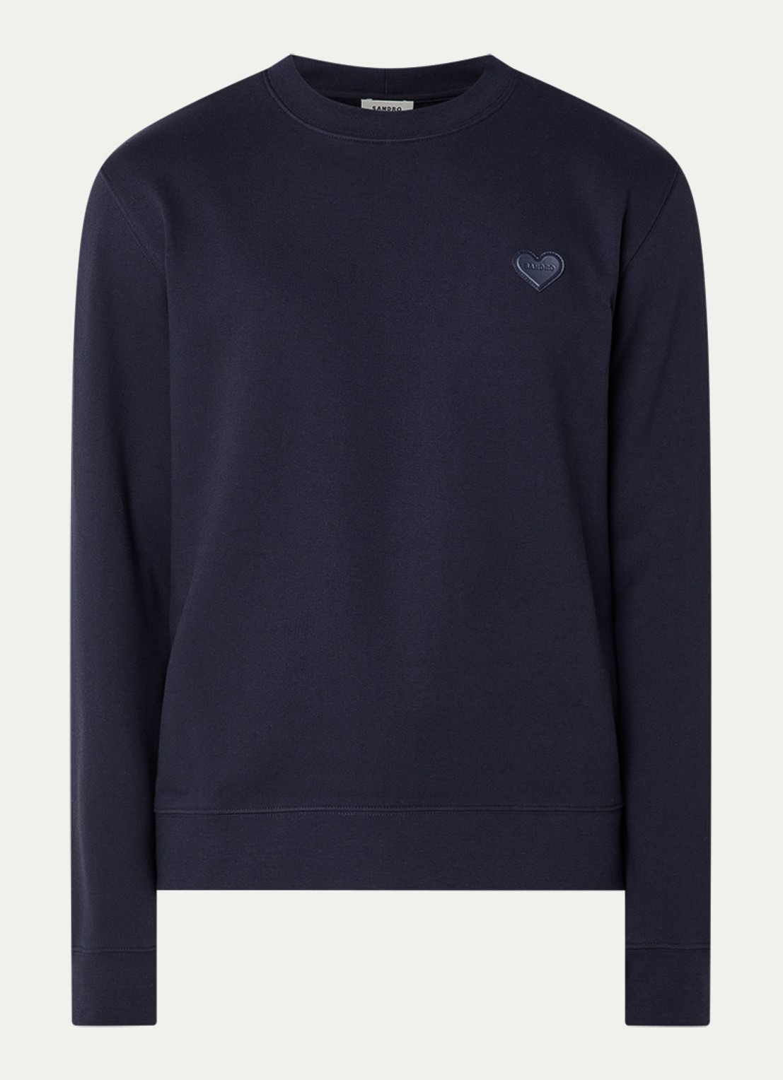 Sandro Sweater met logo - voorkant 3 donkerblauw