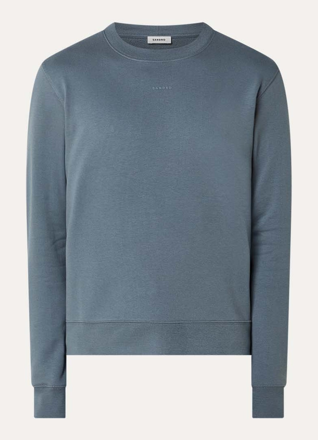 Sandro Sweater met logo - voorkant 2 grijs