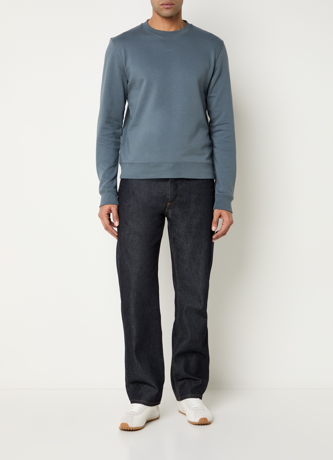 Sandro Sweater met logo - voorkant 3 grijs