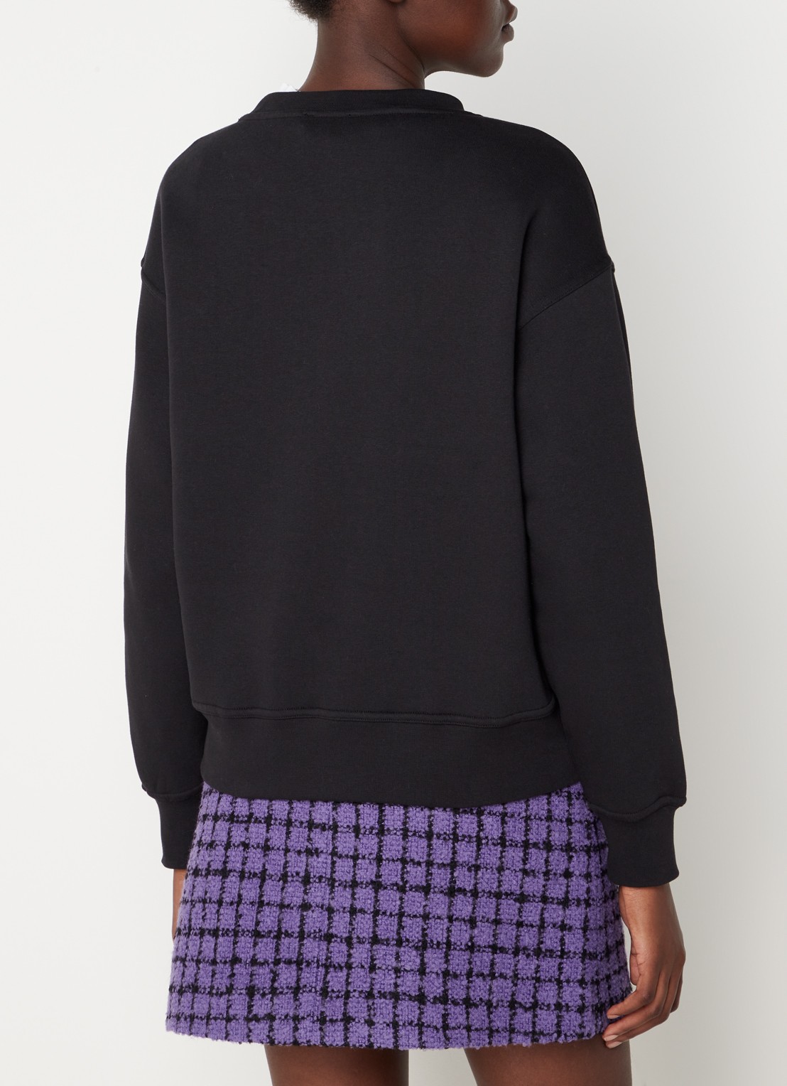 Sandro Sweater met logoborduring - achterkant 3 zwart