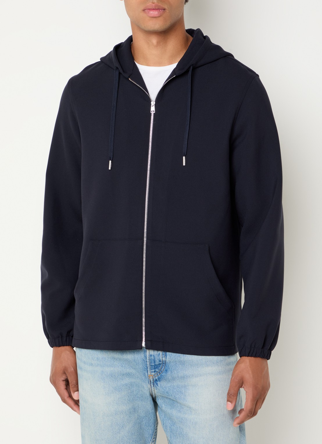 Sandro Sweatvest met capuchon - detail 4 donkerblauw