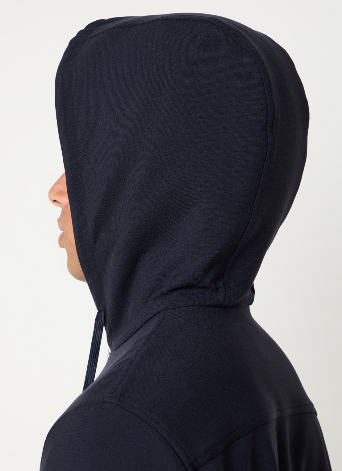Sandro Sweatvest met capuchon - detail 5 donkerblauw