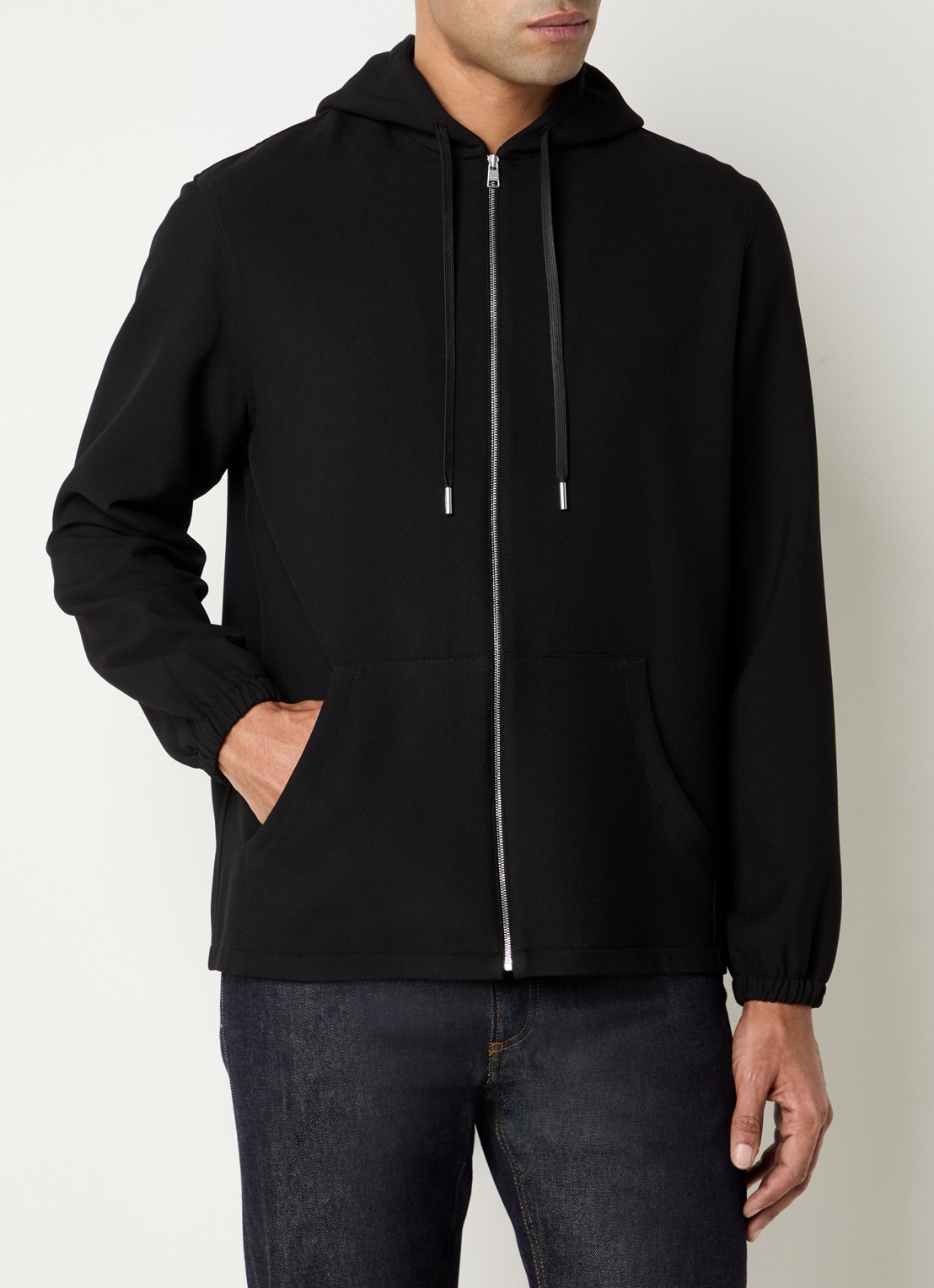 Sandro Sweatvest met capuchon - detail 4 zwart