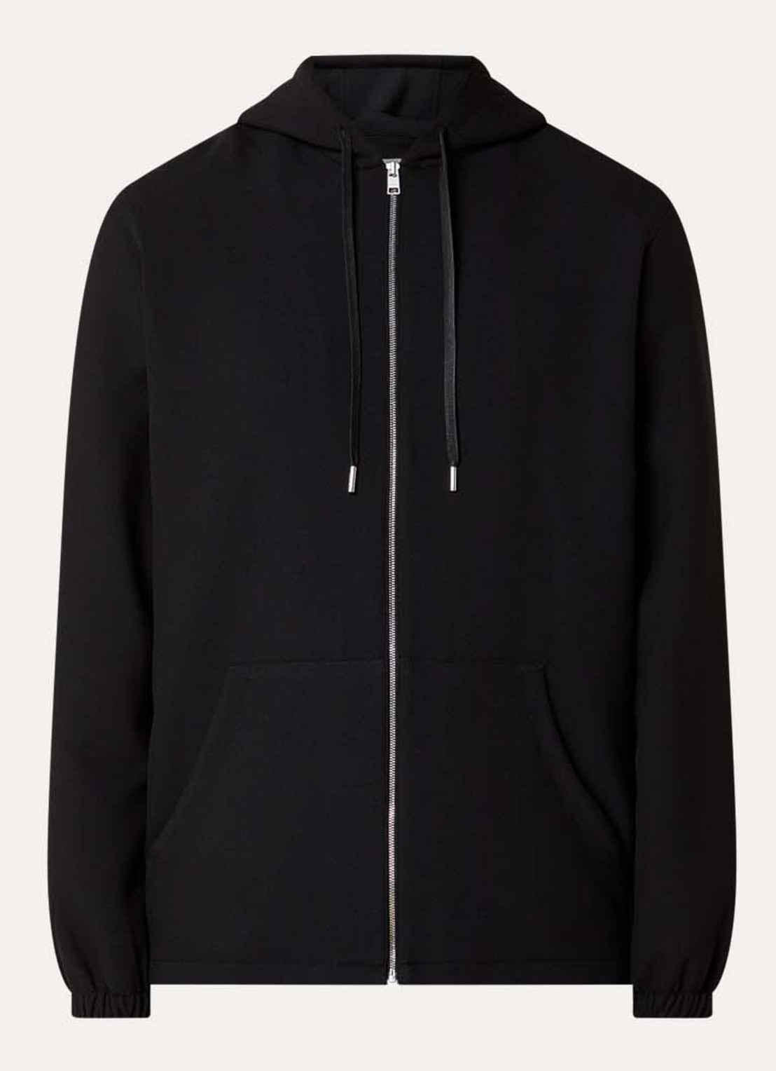Sandro Sweatvest met capuchon - voorkant 2 zwart