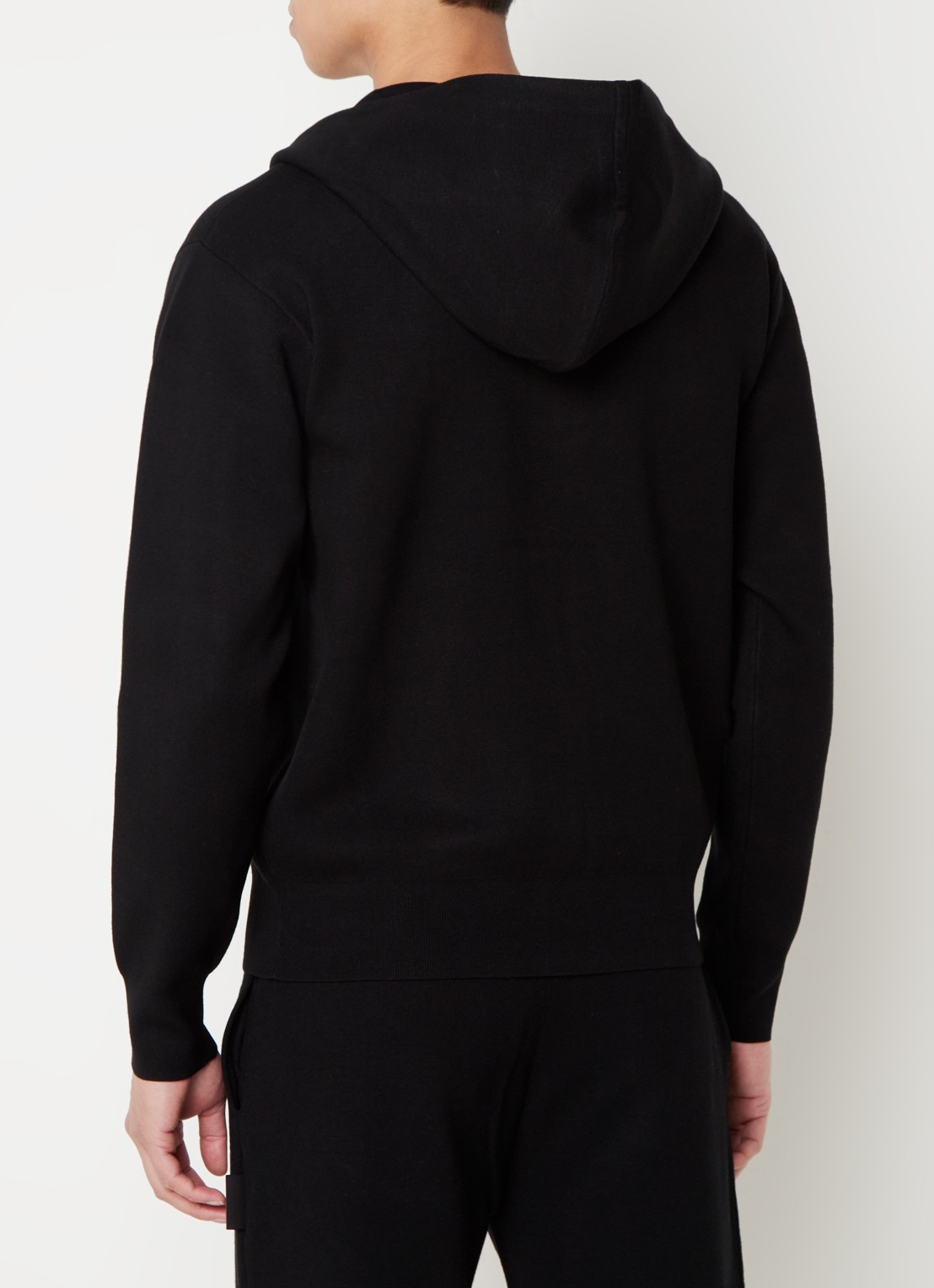 Sandro Sweatvest met steekzakken en logo - achterkant zwart