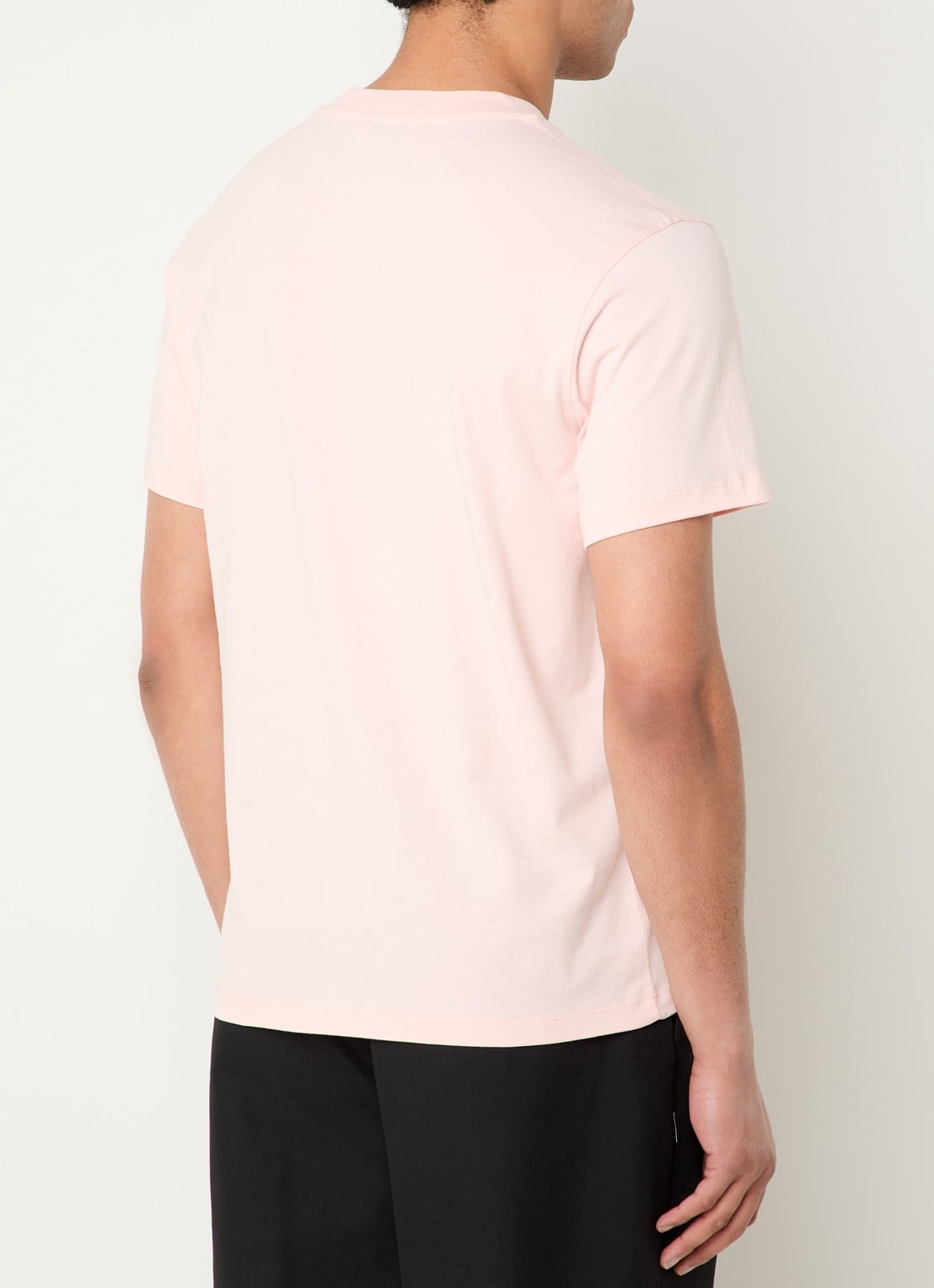 Sandro T-shirt met logo - achterkant 3 zalmroze