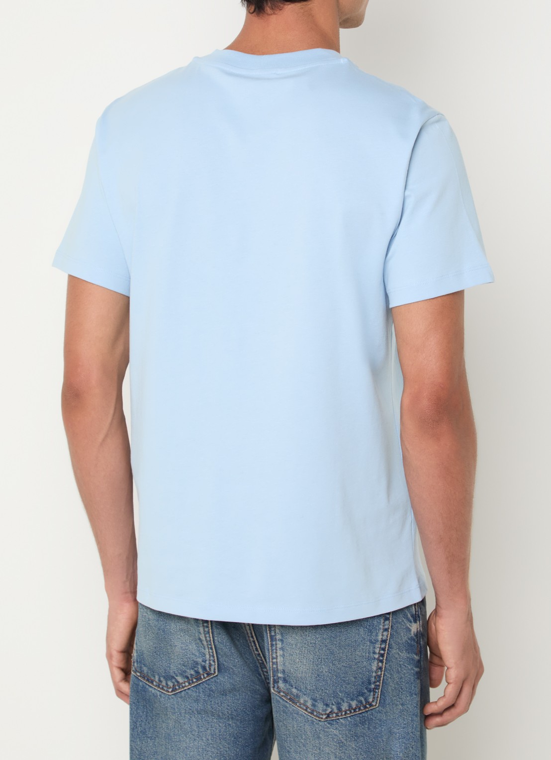 Sandro T-shirt met logo - achterkant 3 lichtblauw
