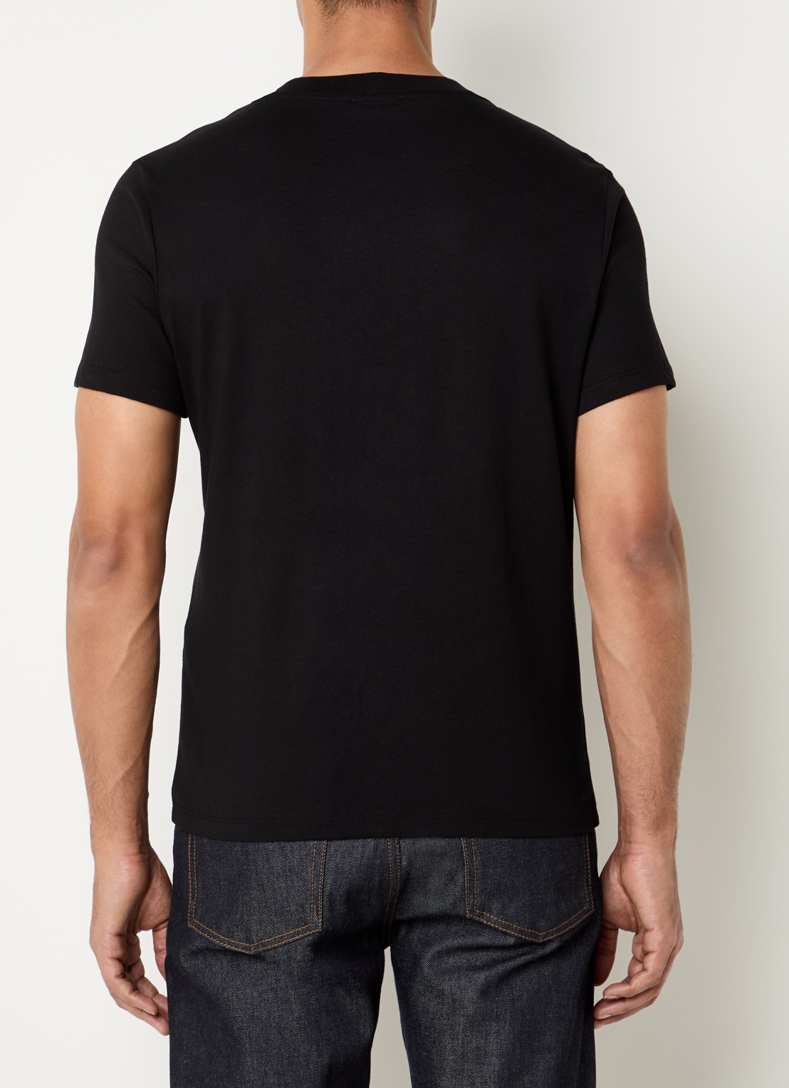 Sandro T-shirt met logo - achterkant zwart