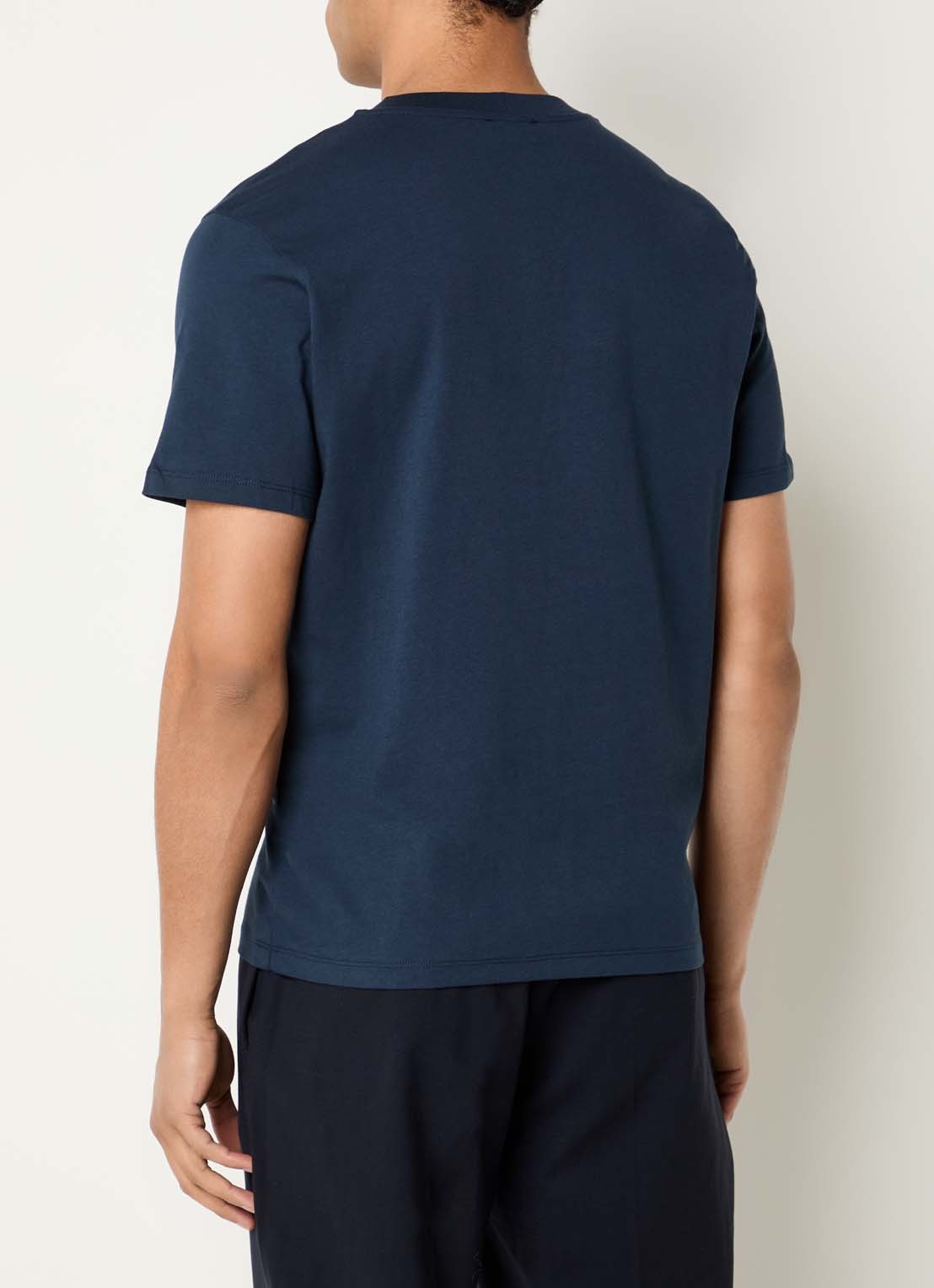 Sandro T-shirt met logo - achterkant 4 donkerblauw