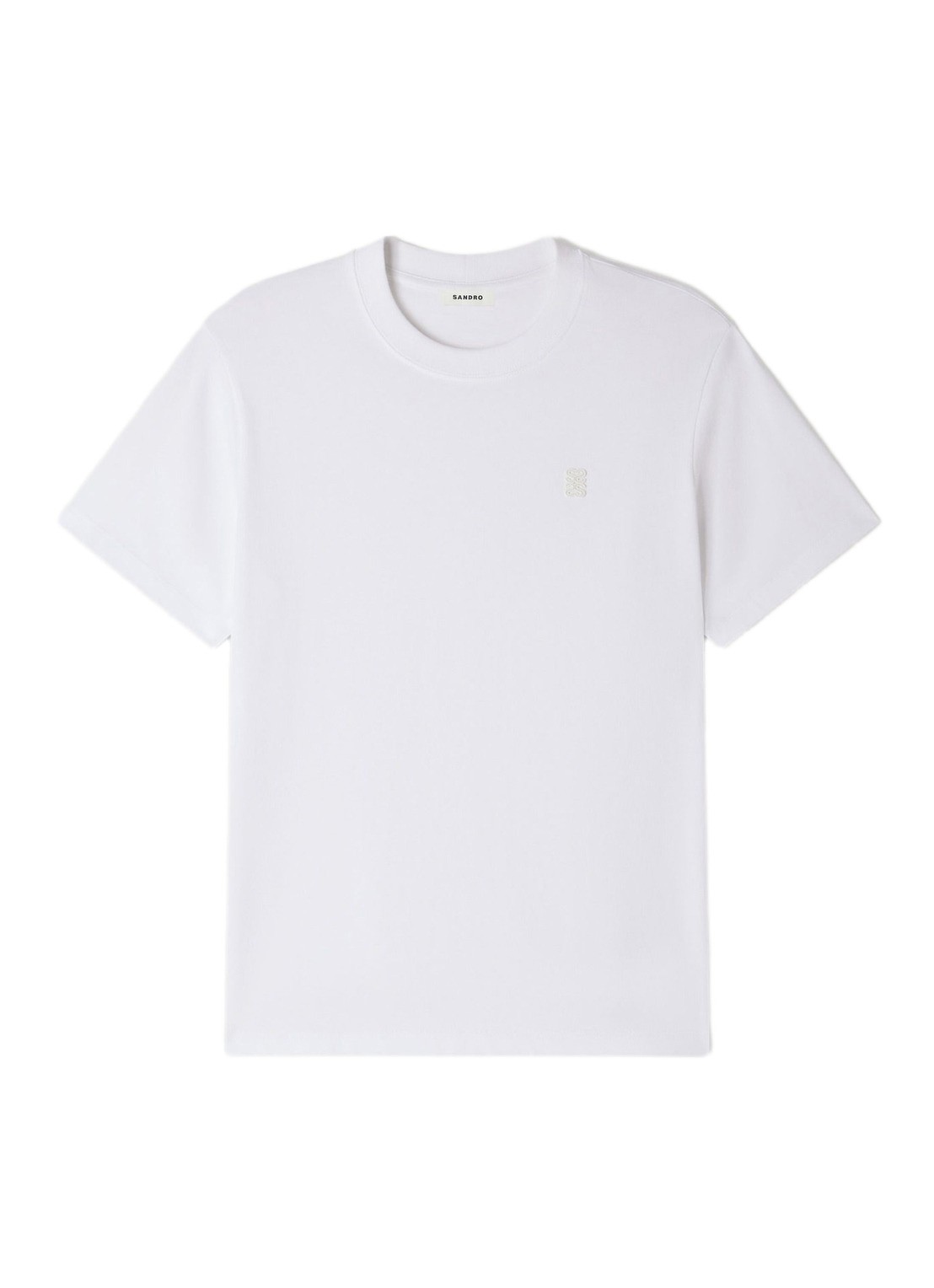 Sandro T-shirt met logo - voorkant wit