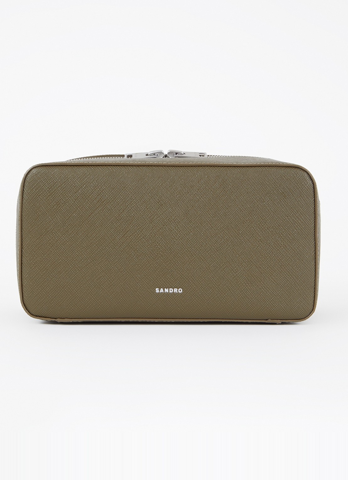 Sandro Toillettas met logo - voorkant olive green / groen