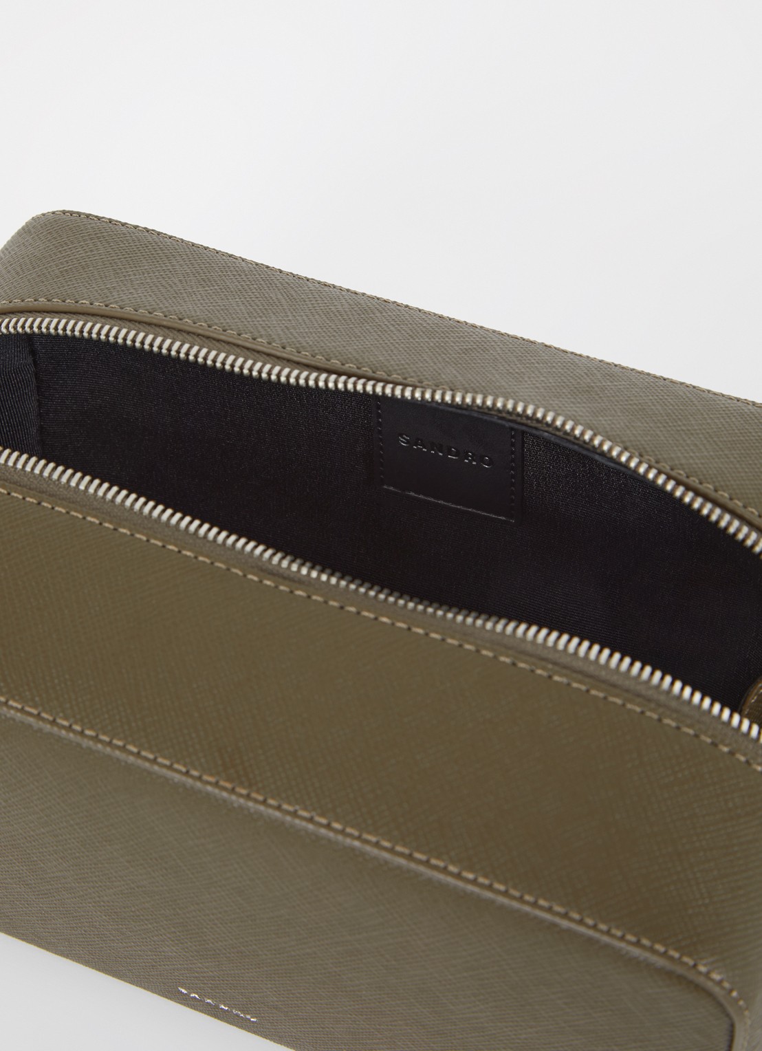 Sandro Toillettas met logo - voorkant 2 olive green / groen