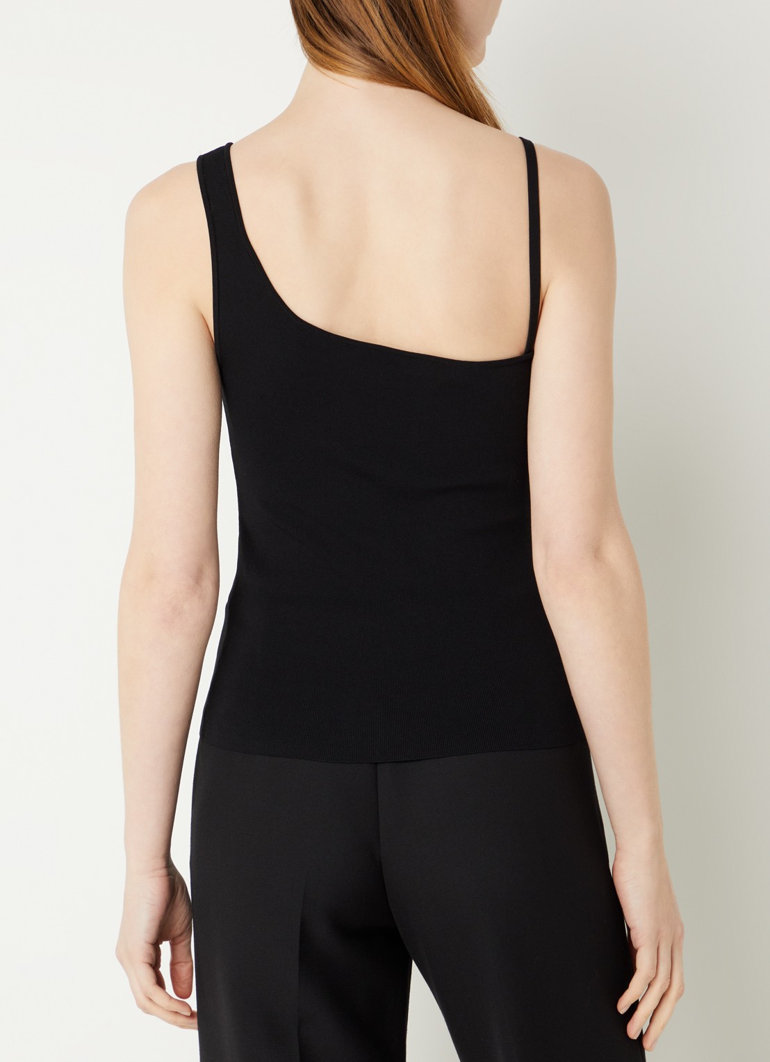 Sandro Top met asymmetrische hals - achterkant 3 zwart