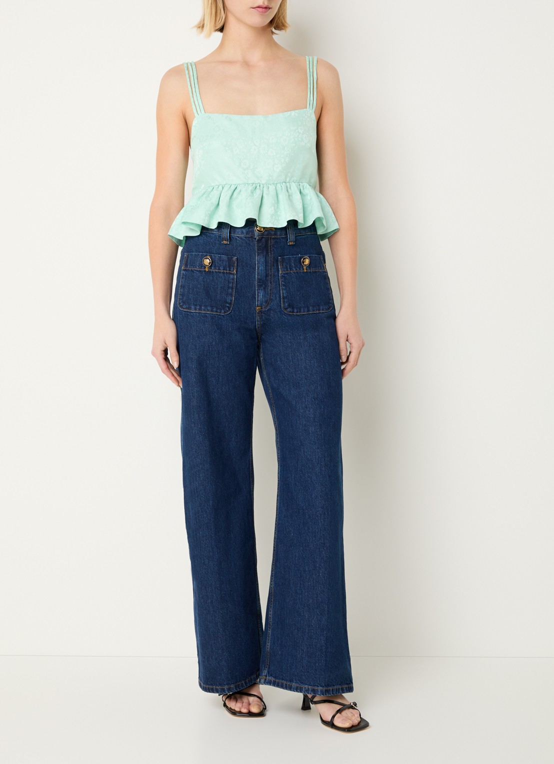 Sandro Top met jacquard dessin - voorkant 3 mint