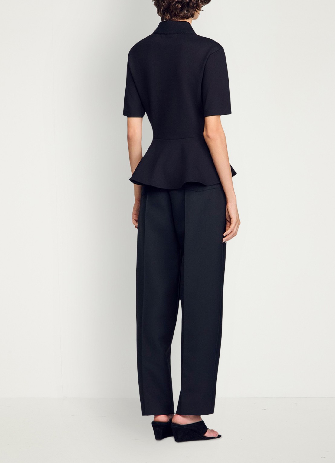 Sandro Top met peplum - achterkant zwart