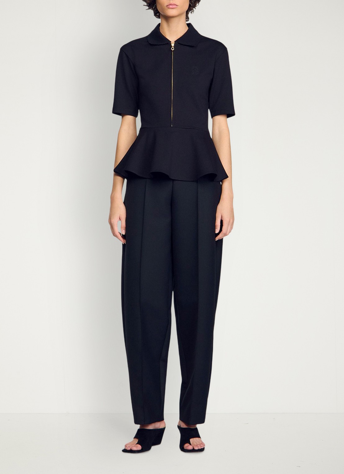 Sandro Top met peplum - detail 5 zwart