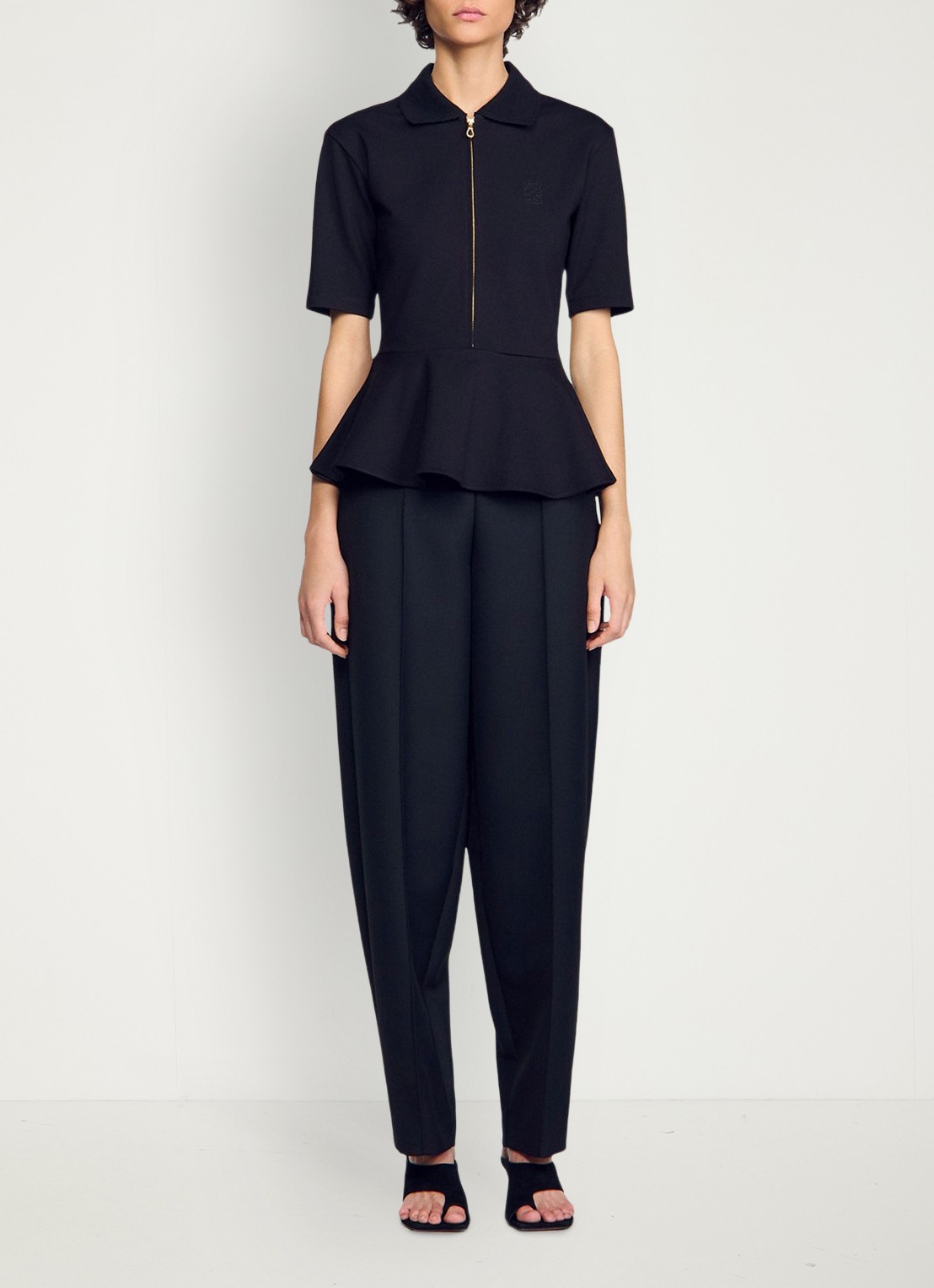 Sandro Top met peplum - voorkant 3 zwart