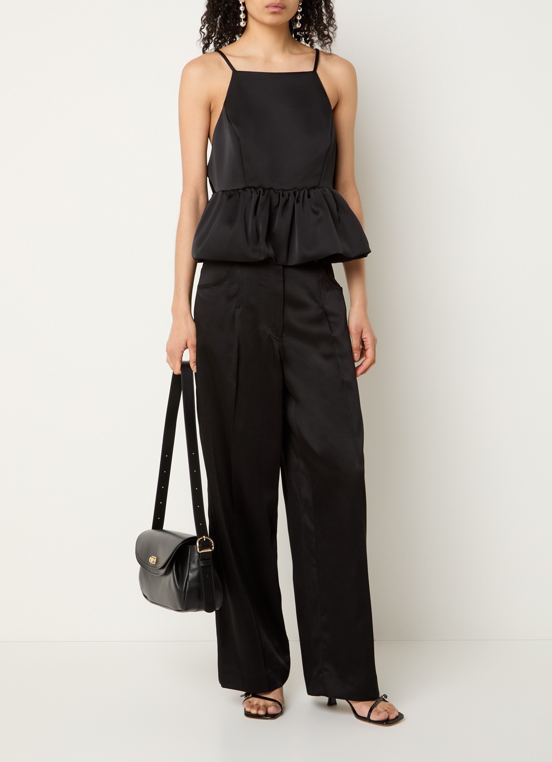 Sandro Top met strik detail - voorkant 4 zwart